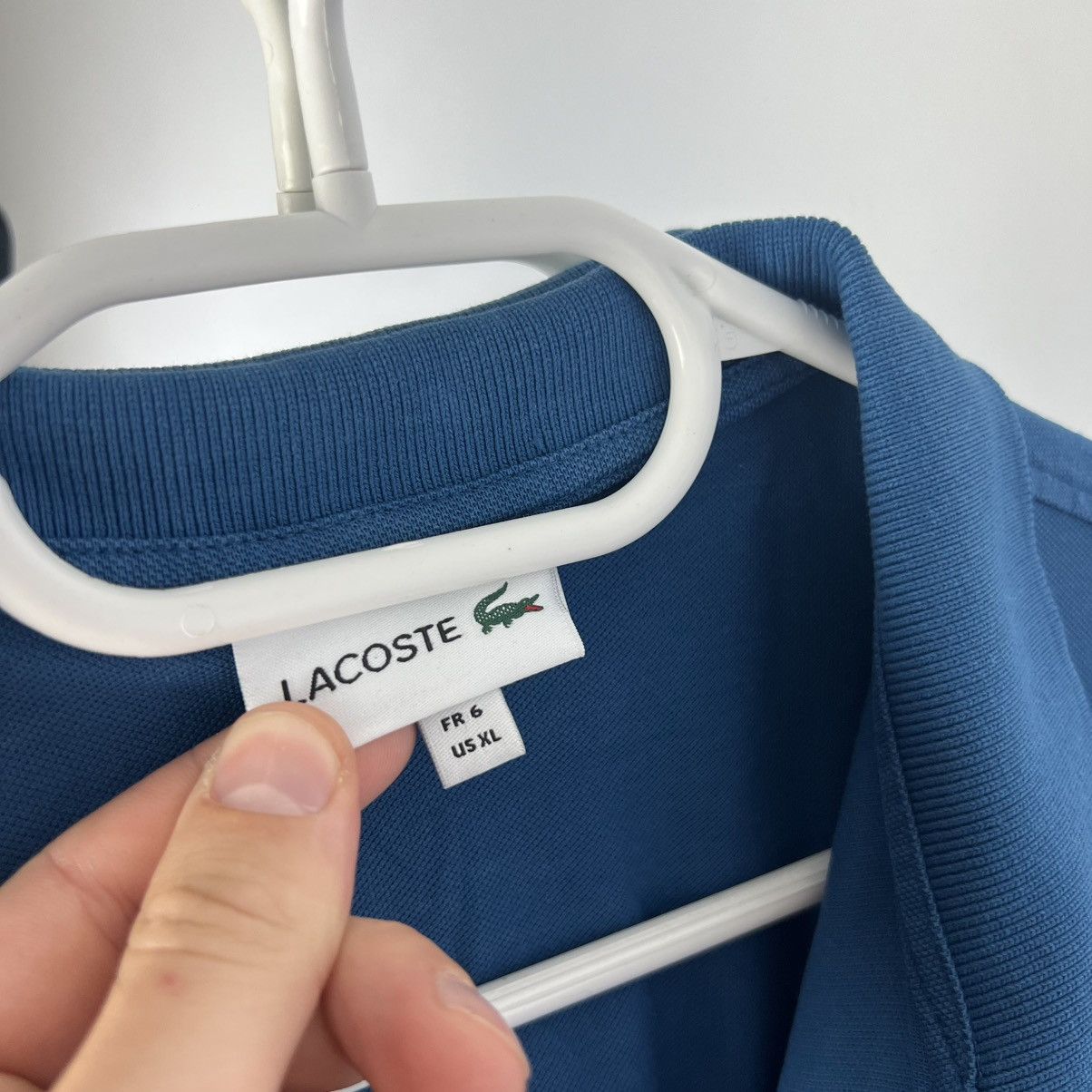 Lacoste Vintage Lacoste Mini Logo Zip Up Polo T-Shirt Old Money Size US XL / EU 56 / 4 - 4 Thumbnail
