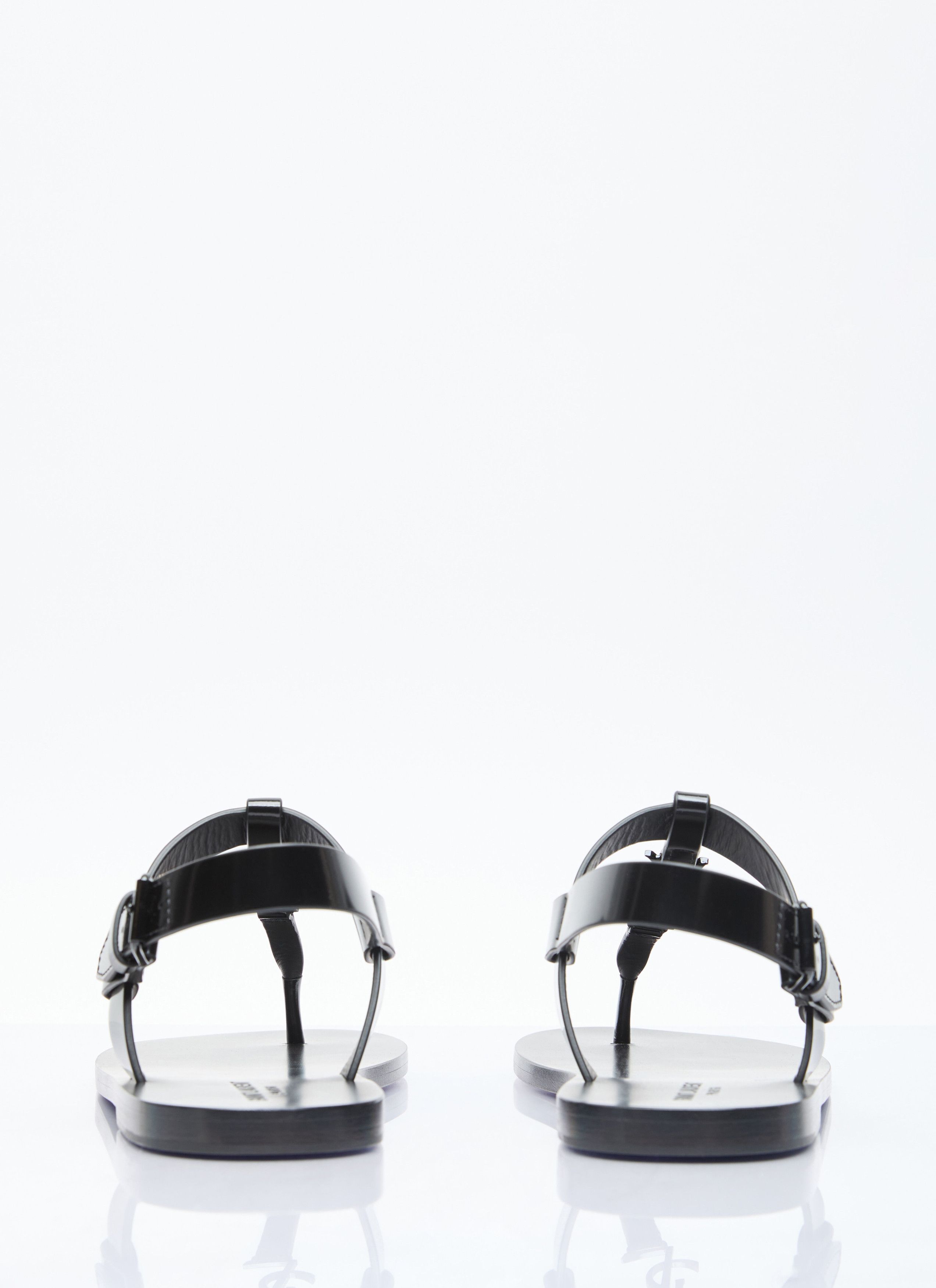 Saint Laurent Paris o1b1hav110526 775804 Cassandre Sandals in Glazed Leather Size US 9 / EU 42 - 6 Thumbnail