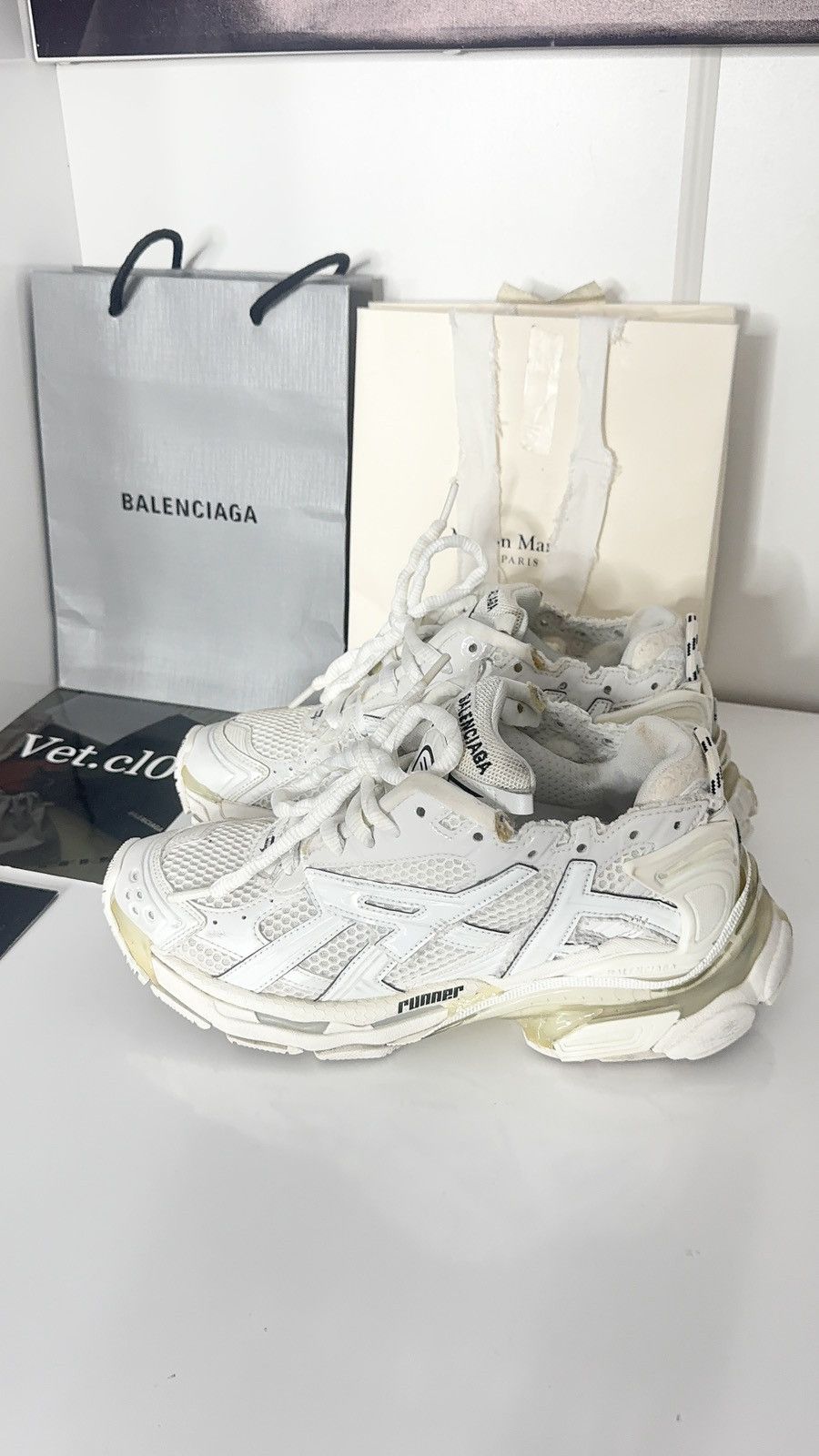 Balenciaga ✅ Balenciaga Runner 1 White 39 Low Size US 9 / IT 39 - 2 Thumbnail