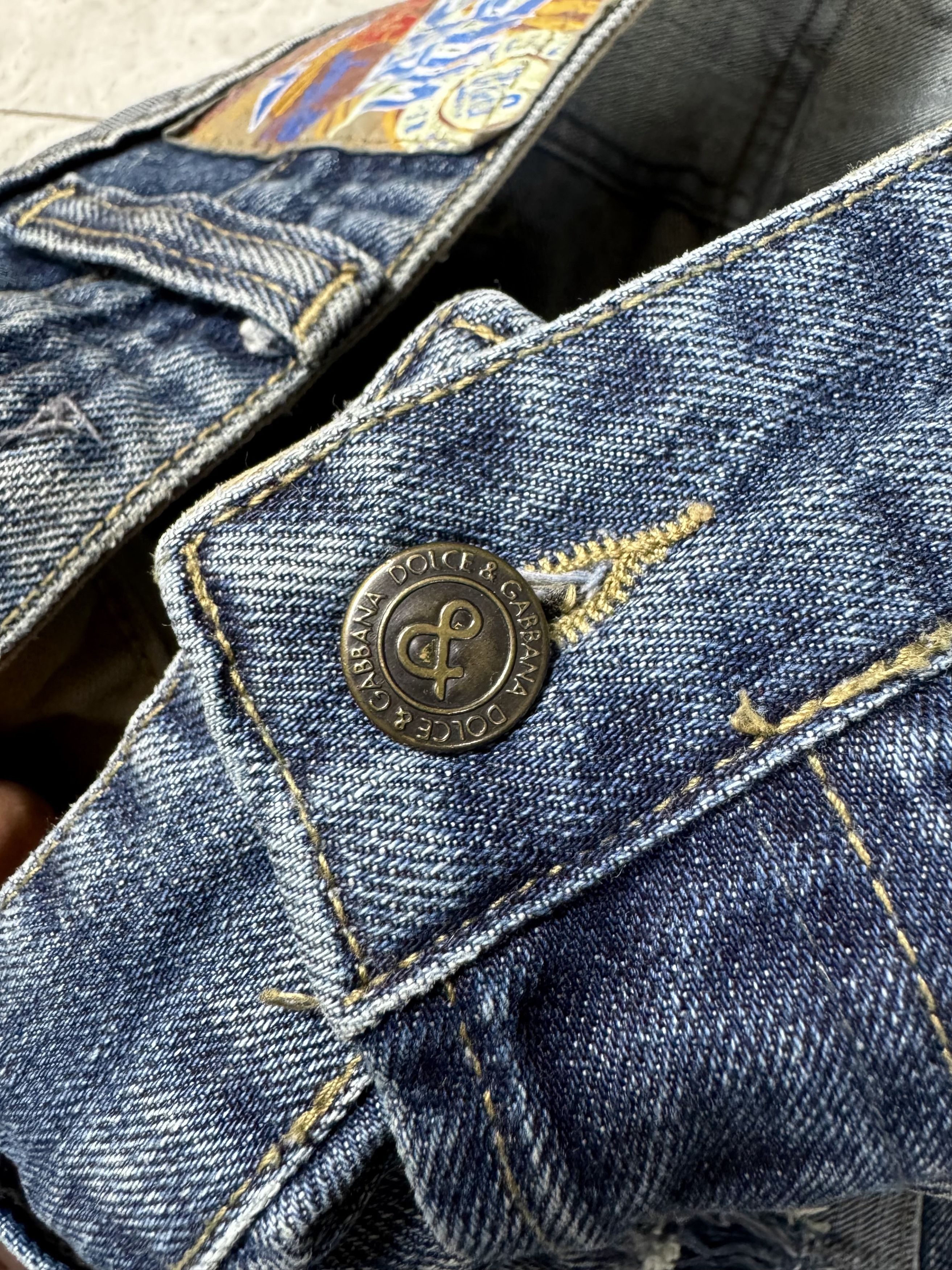 Dolce & Gabbana Dolce&Gabbana Patch Vintage Jeans Size US 36 / EU 52 - 5 Thumbnail