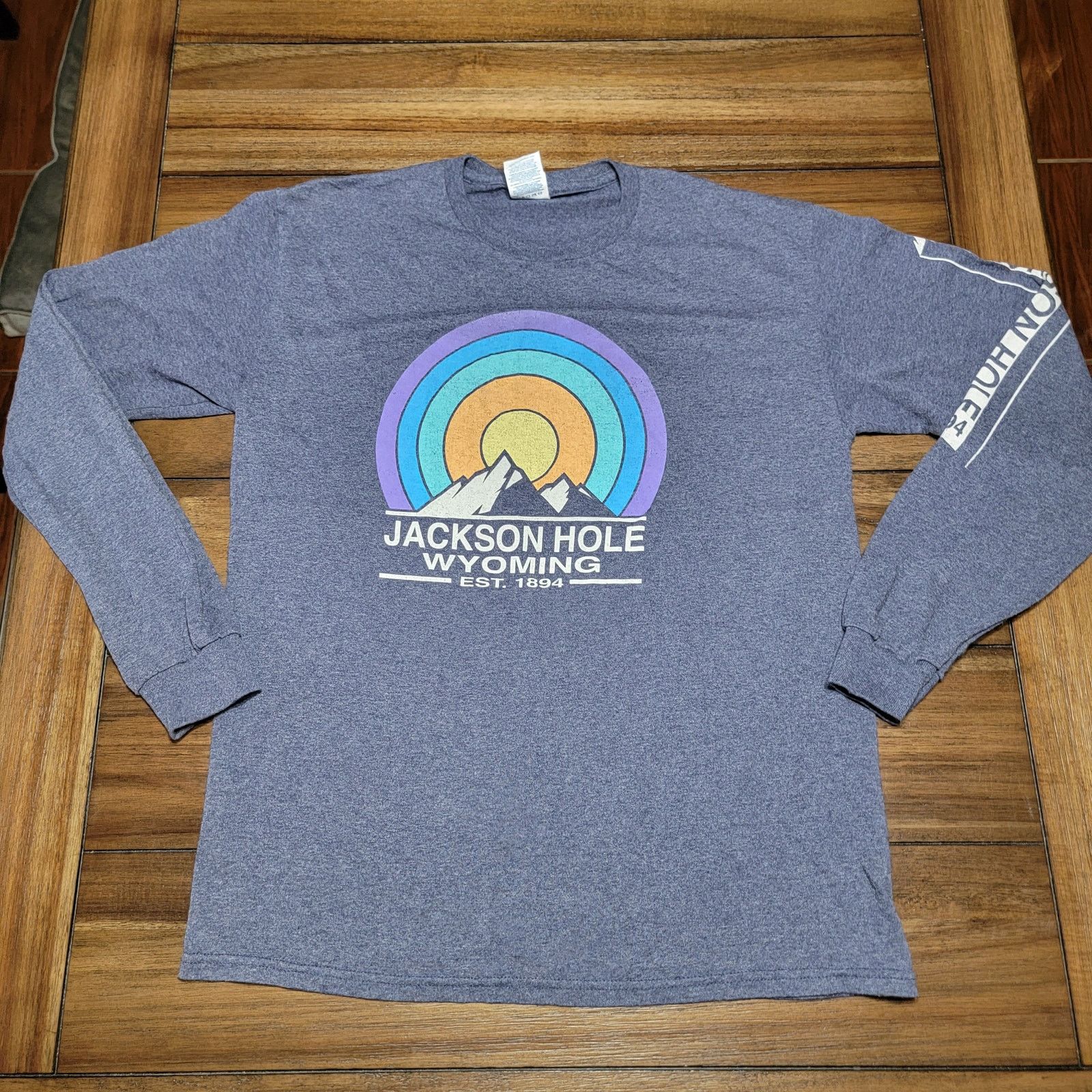 Delta Jackson Hole Wyoming LS Unisex Tee (Delta) - Size Medium Size US M / EU 48-50 / 2 - 1 Thumbnail