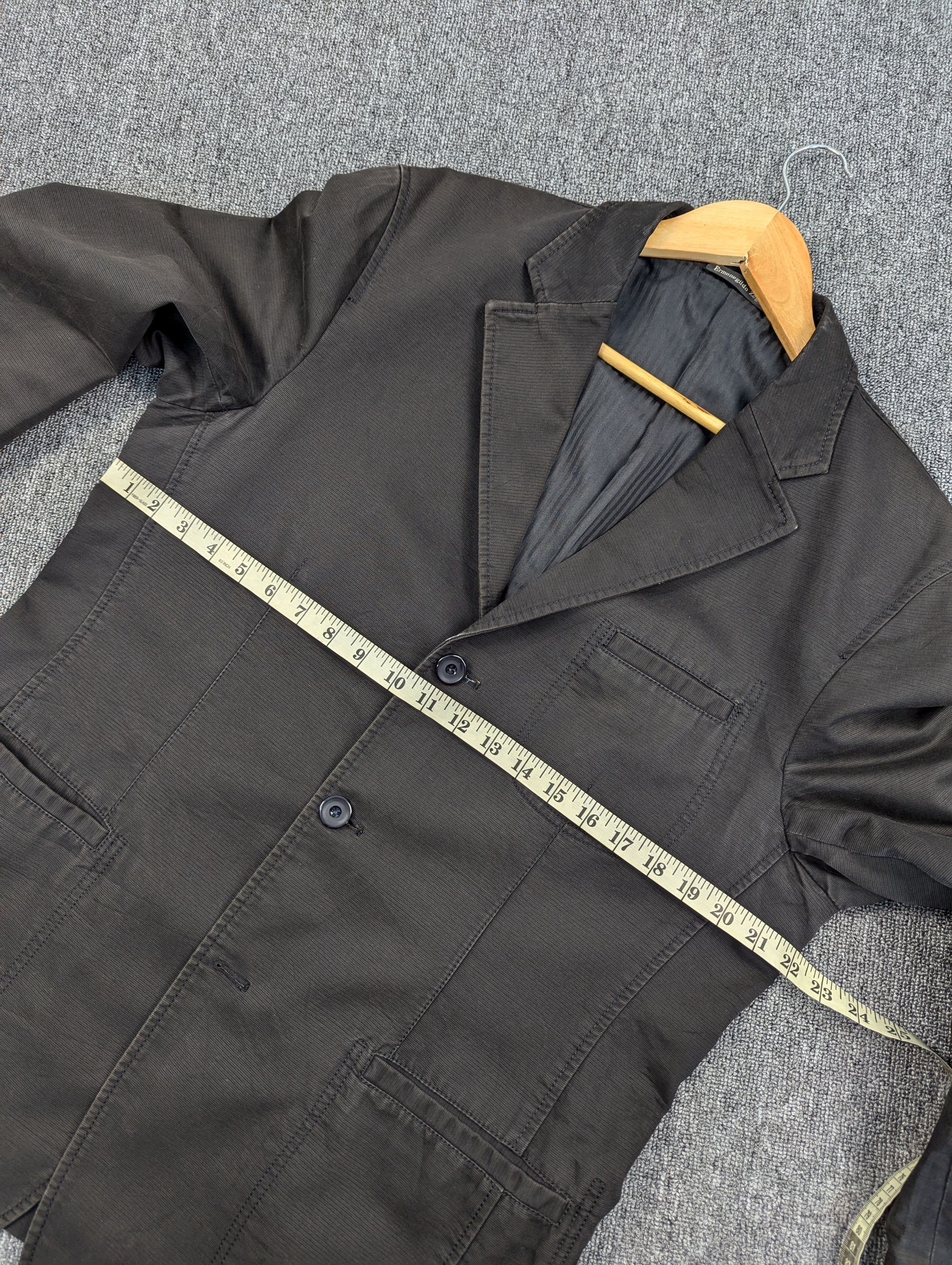 Ermenegildo Zegna Vintage Ermenegildo Zegna Paris Distressed Blazer Jacket Size US L / EU 52-54 / 3 - 13 Thumbnail