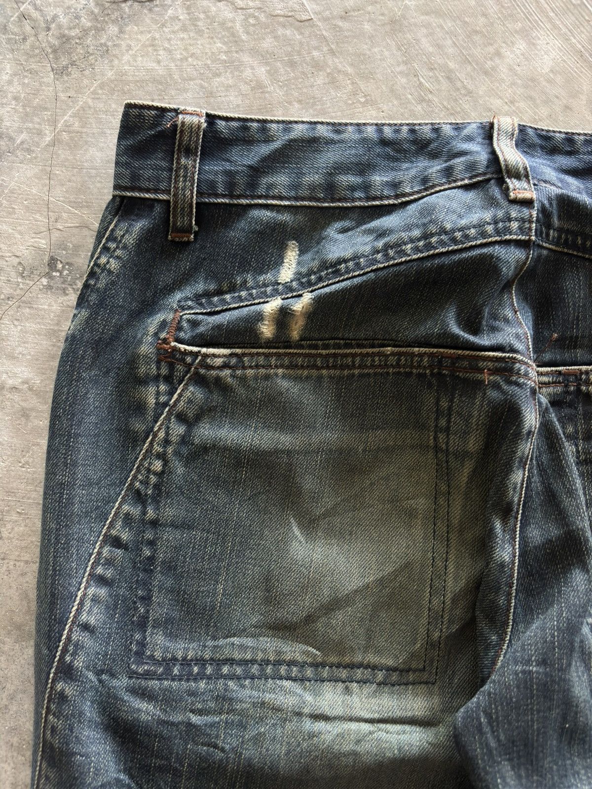 Marithe + Francois Girbaud MARITHE FRANCOIS GIRBAUD MFG biker jeans distressed vintage Size US 30 / EU 46 - 19 Thumbnail