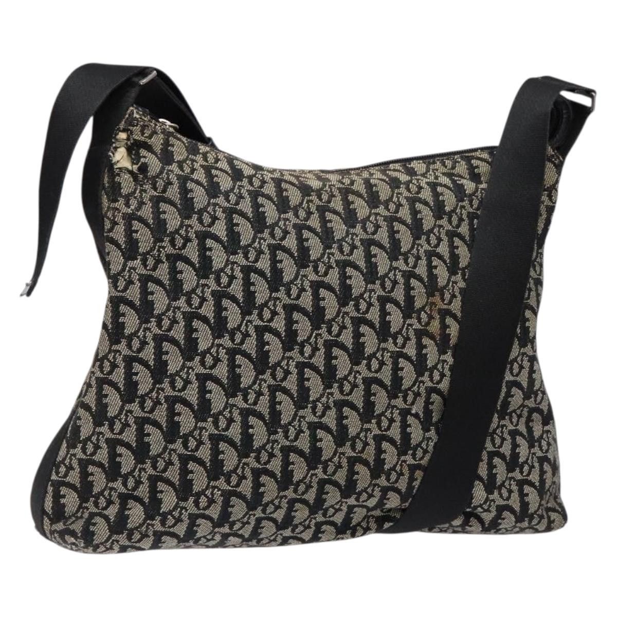 Dior DIOR Trotter Canvas Shoulder Bag Navy Silver Size ONE SIZE - 1 Thumbnail