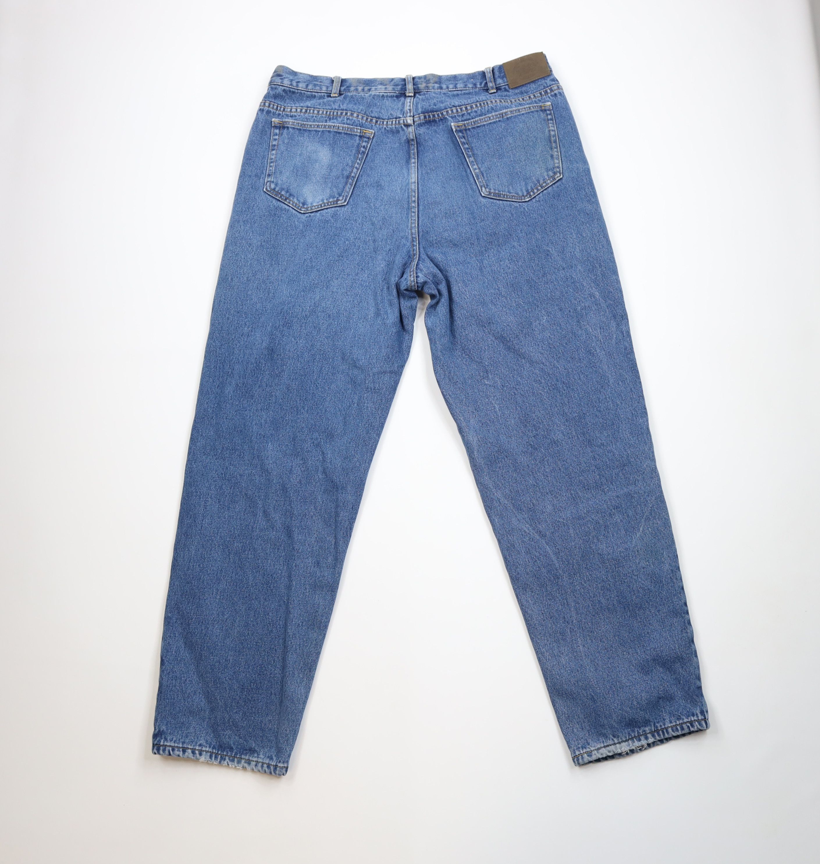 Cabelas Vintage Cabelas Heavyweight Flannel Lined Denim Jeans Blue Size US 42 / EU 58 - 10 Thumbnail