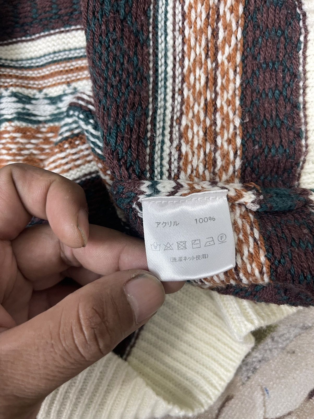Japanese Brand Vintage As Know As Knitwear Aztec Sweater Size M / US 6-8 / IT 42-44 - 11 Thumbnail