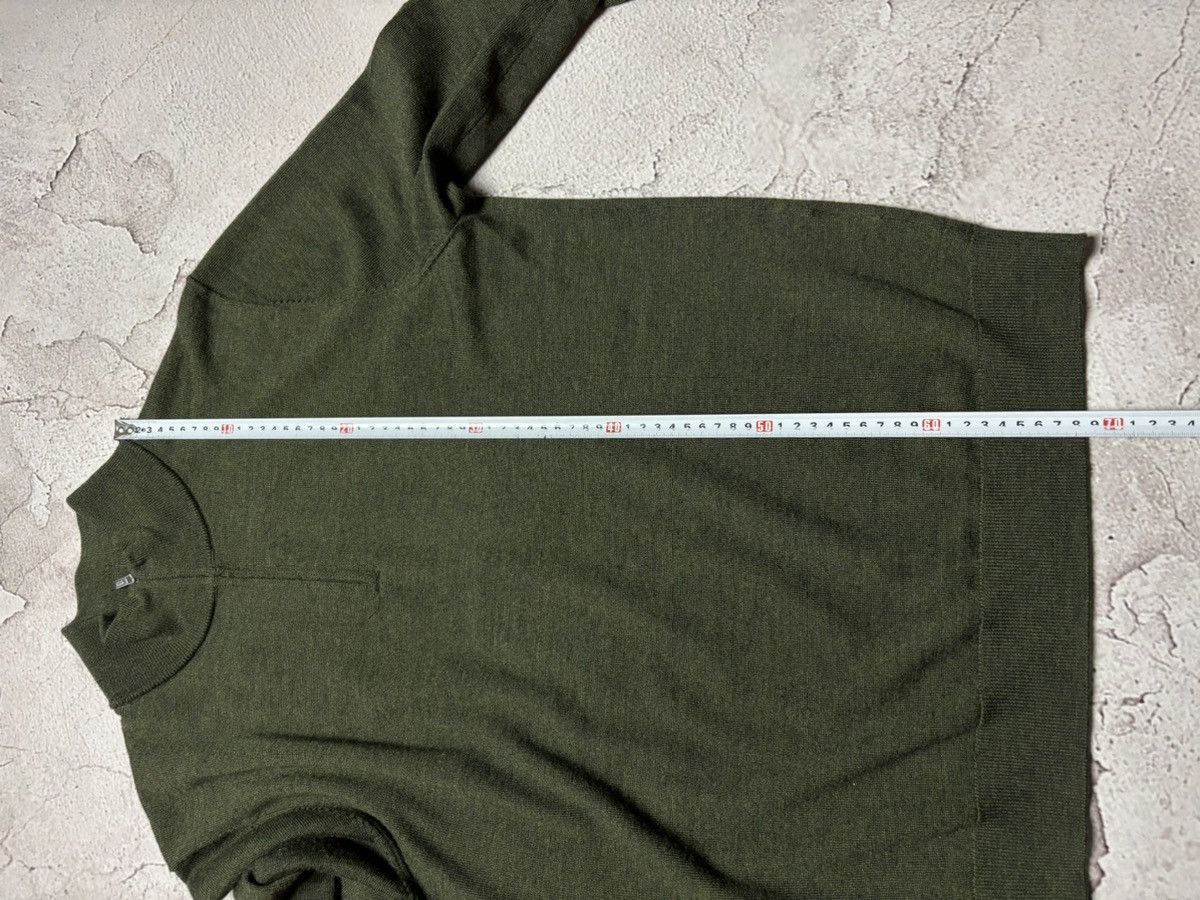 Boggi Boggi Milano 1/4 Zip Sweater Men’s large green wool Size US L / EU 52-54 / 3 - 13 Thumbnail