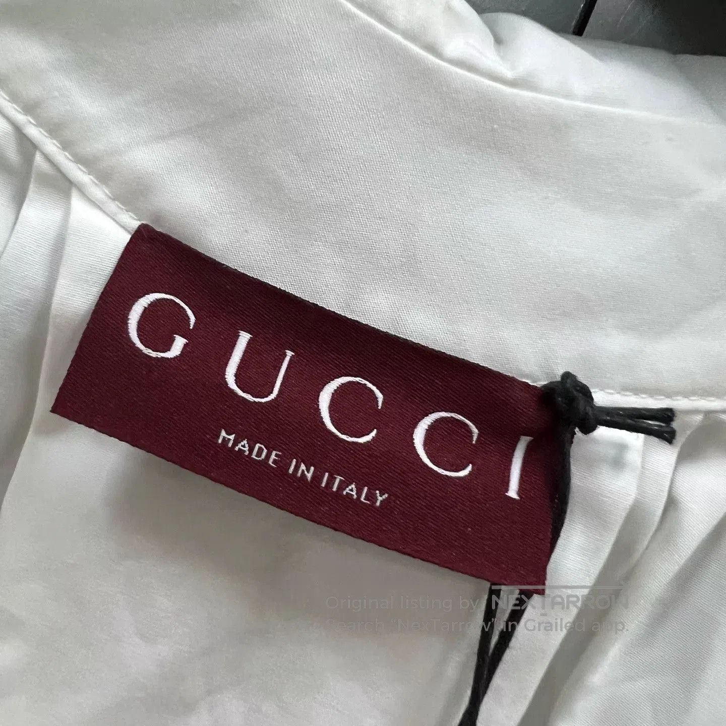 Gucci GUCCI 2025 White Collared Tie Shirt. Size US M / EU 48-50 / 2 - 3 Thumbnail