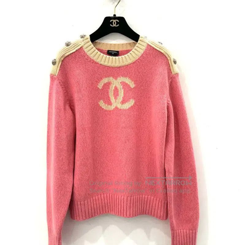 Chanel Pink Cashmere Women's Jacket .