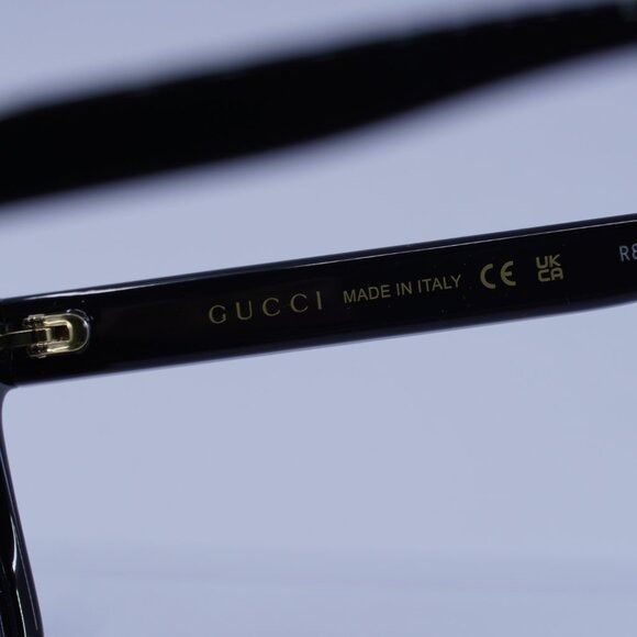 Gucci Gucci GG0746S 001 Sunglasses Black Square Frame, Grey Lenses Size ONE SIZE - 7 Thumbnail