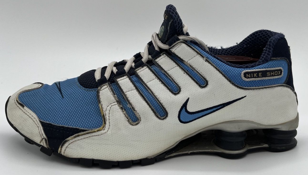Nike Vintage Nike Shox NZ 305618-445 White Light Blue Men Size 10 Size US 10 / EU 43 - 5 Thumbnail