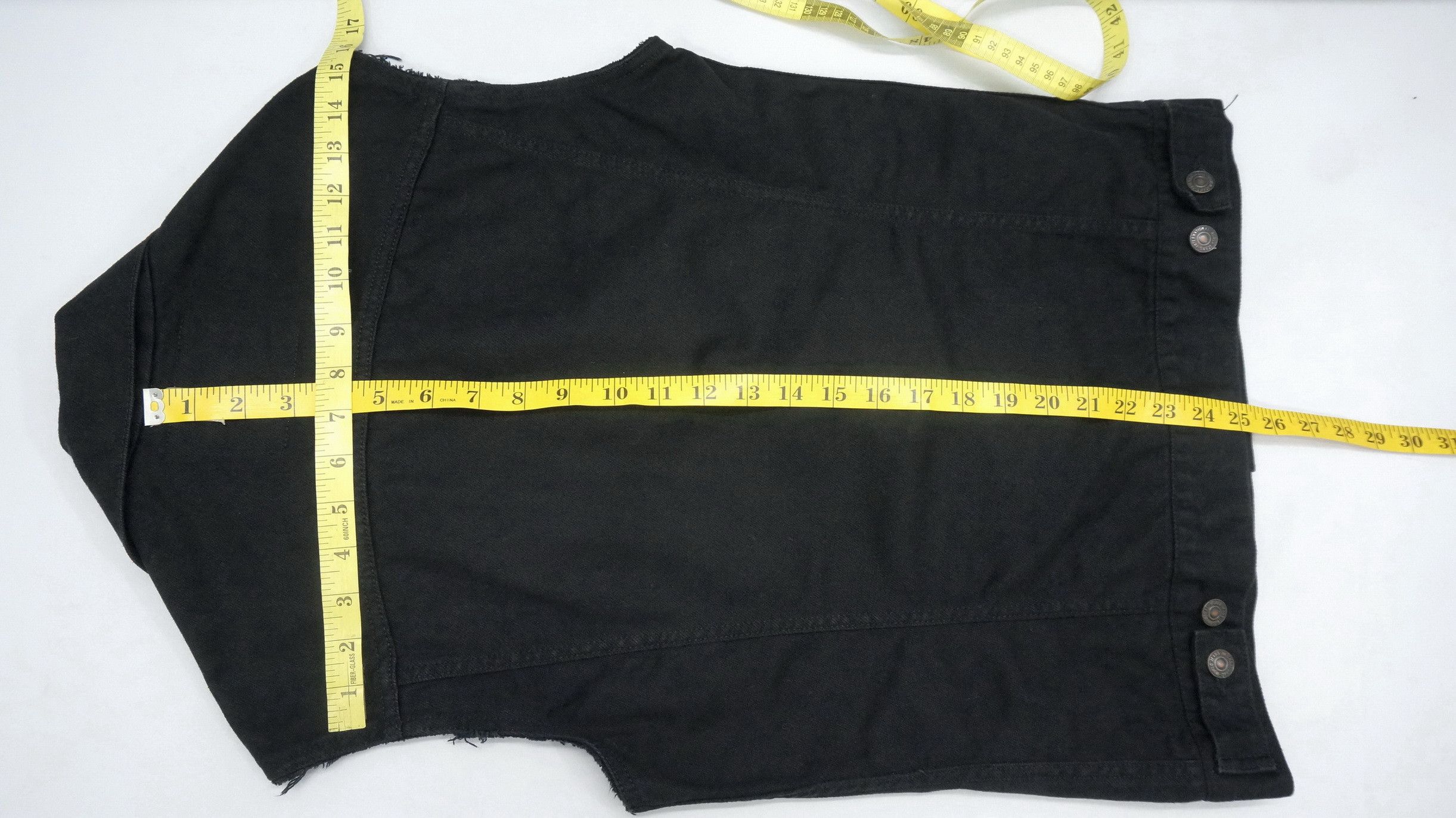 Japanese Brand Vintage Japan MyWayman By 666 Sleveless Denim Jacket Size US XS / EU 42 / 0 - 8 Thumbnail