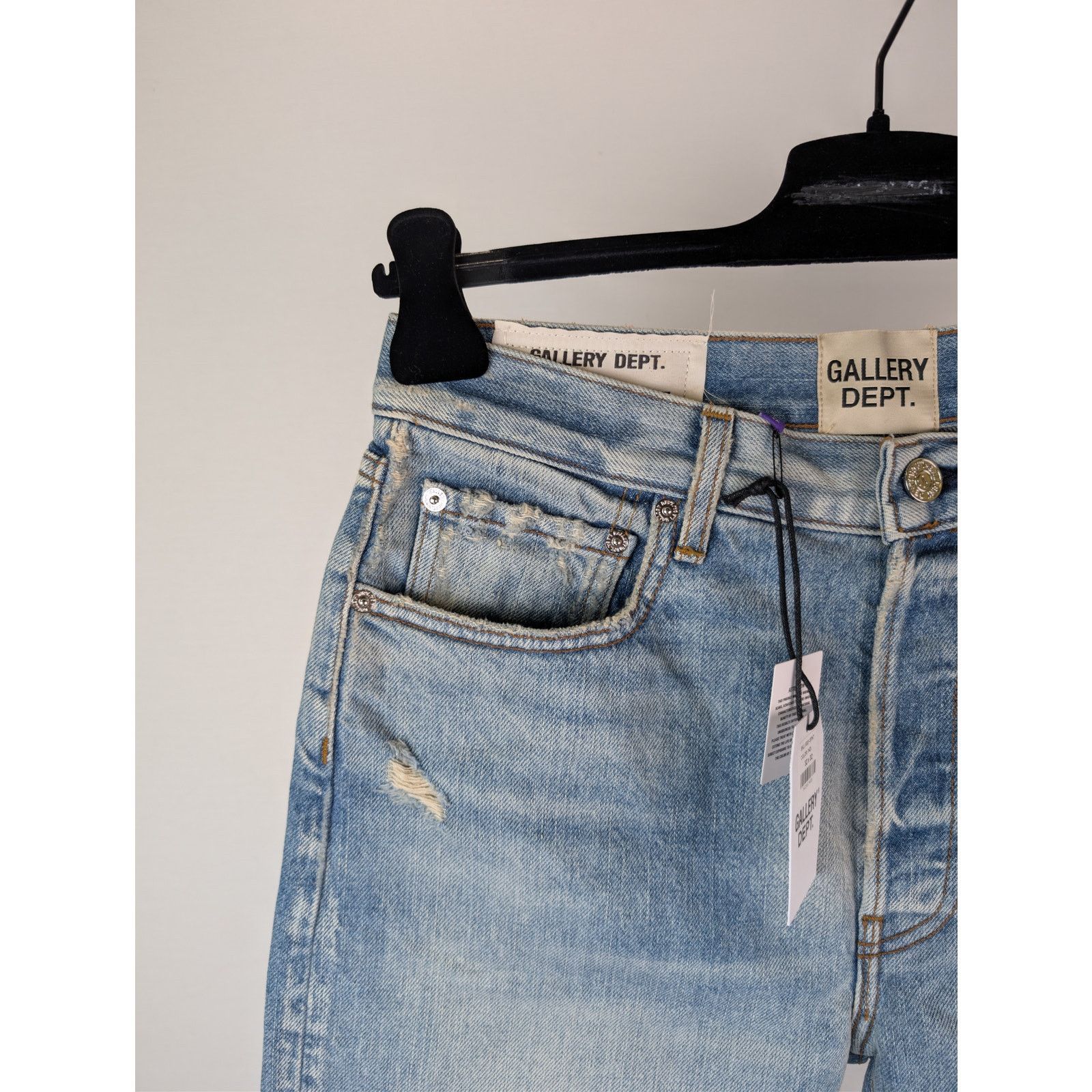 Gallery Dept. o1rshd1 Size: 32W x 32L / Levi's 501 Distressed Denim Jeans Size US 32 / EU 48 - 6 Thumbnail