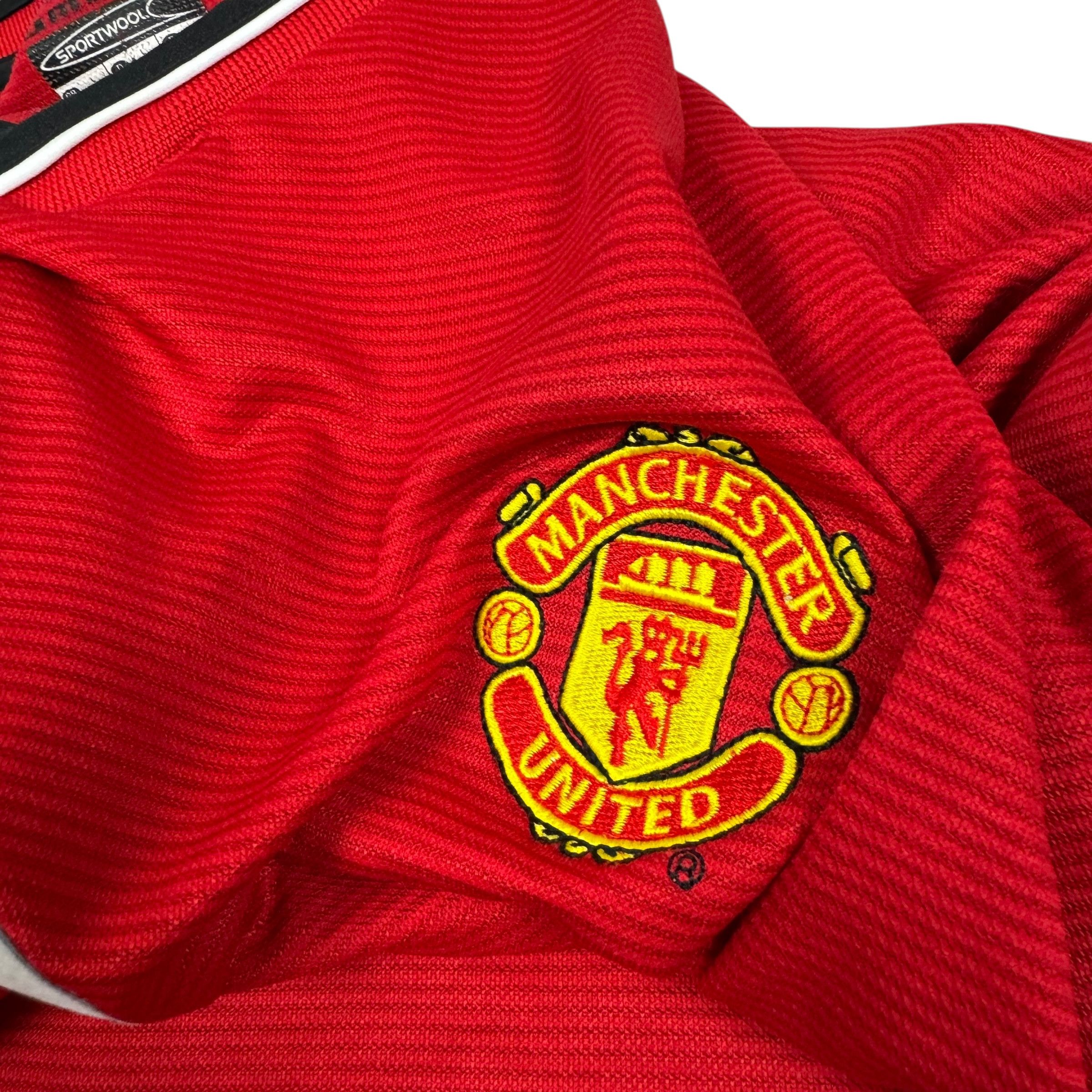 Umbro × Vintage Umbro Sportwool Men's Manchester United F.C. Football Jersey Size US L / EU 52-54 / 3 - 5 Thumbnail