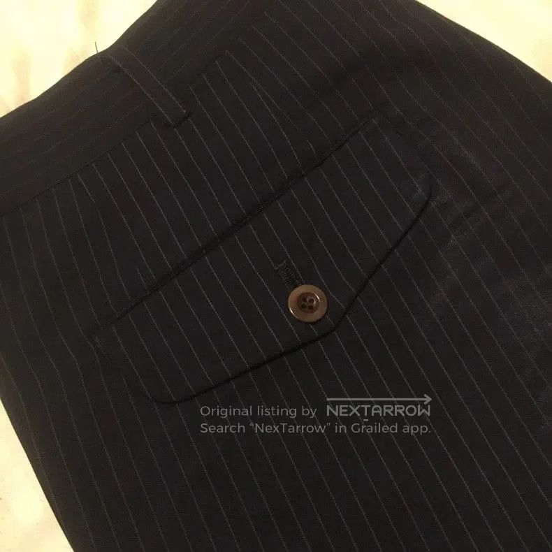 Junya Watanabe Junyawatanabe Man Gray Striped Cropped Pants. Size US 26 / EU 42 - 4 Thumbnail
