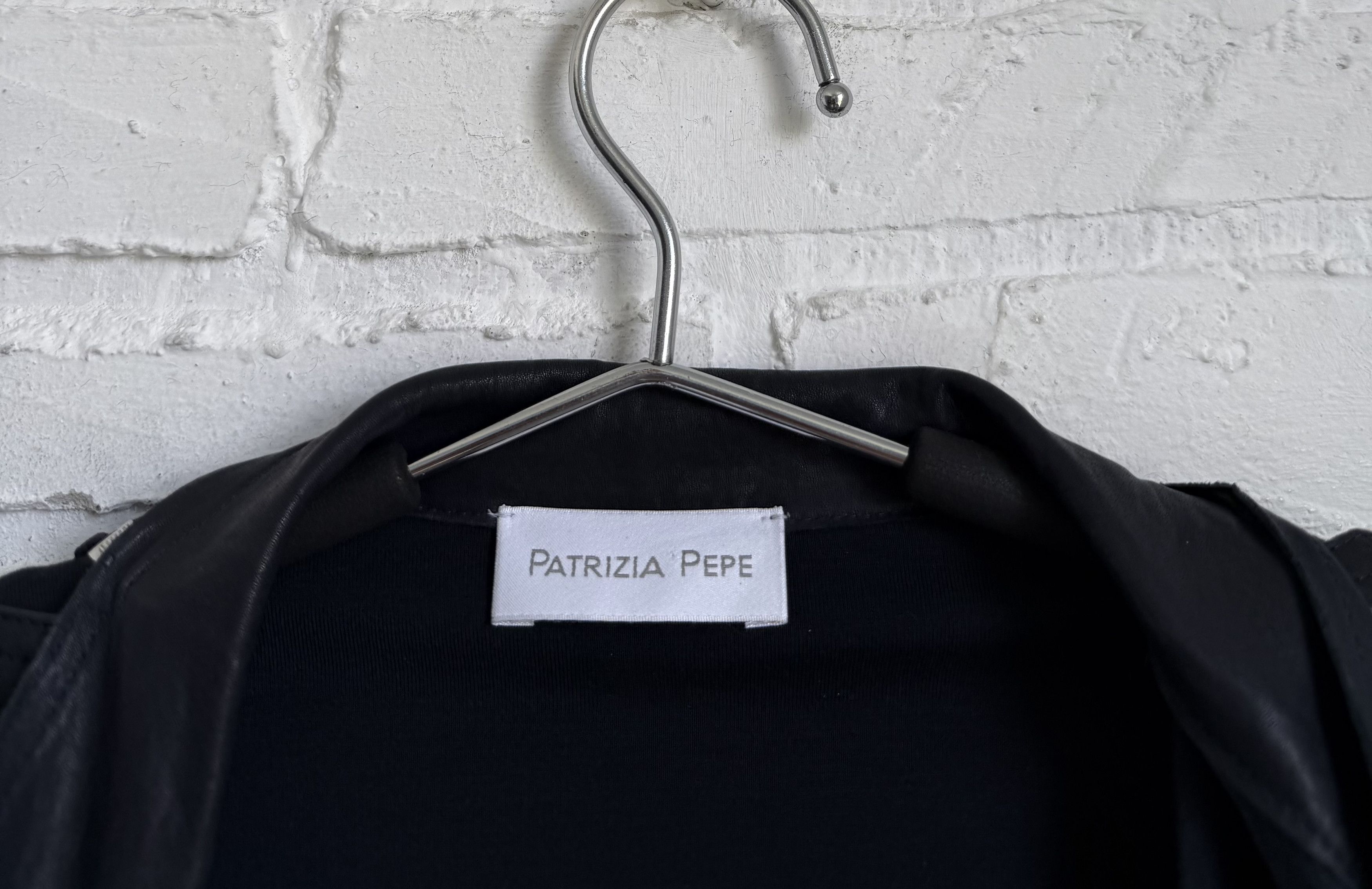 Patrizia Pepe Patrizia Pepe Leather Fringe Jacket Draped Asymmetric Size M / US 6-8 / IT 42-44 - 3 Thumbnail