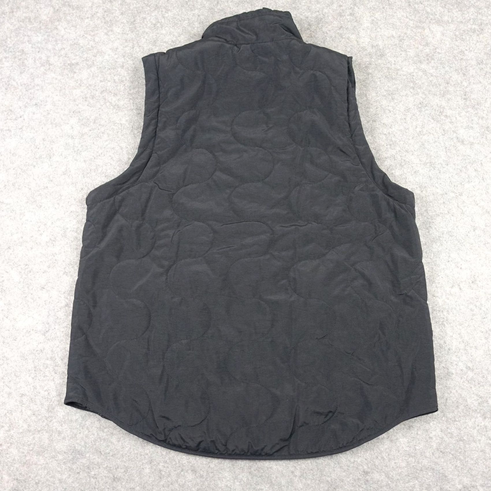 Vintage Halfdays Vest Womens Medium Black Quilted Primaloft Insulated Puffer Zip Pockets Size M / US 6-8 / IT 42-44 - 6 Thumbnail