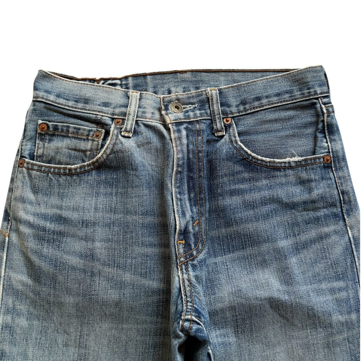 Levi's Vintage 90s Levis 502 Mud Wash Ripped Loose Jeans Size US 28 / EU 44 - 4 Thumbnail