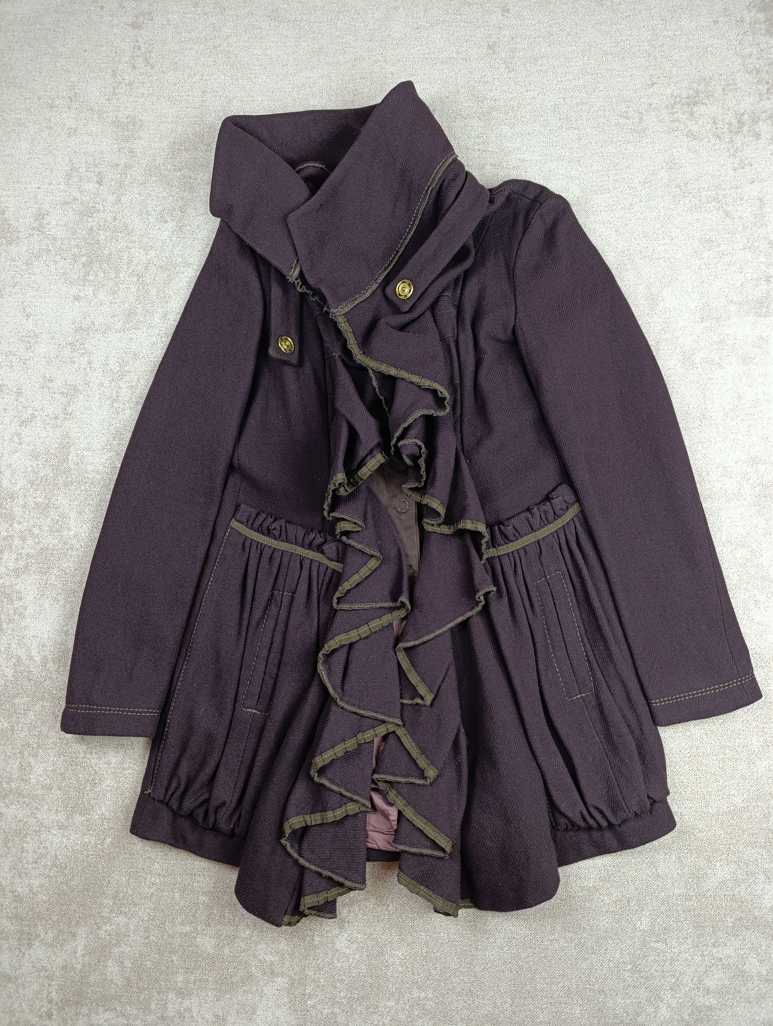 Marithe + Francois Girbaud MARITHE FRANCOIS GIRBAUD AVANT GARDE WOOL CORSET WOMENS COAT Size L / US 10 / IT 46 - 7 Thumbnail