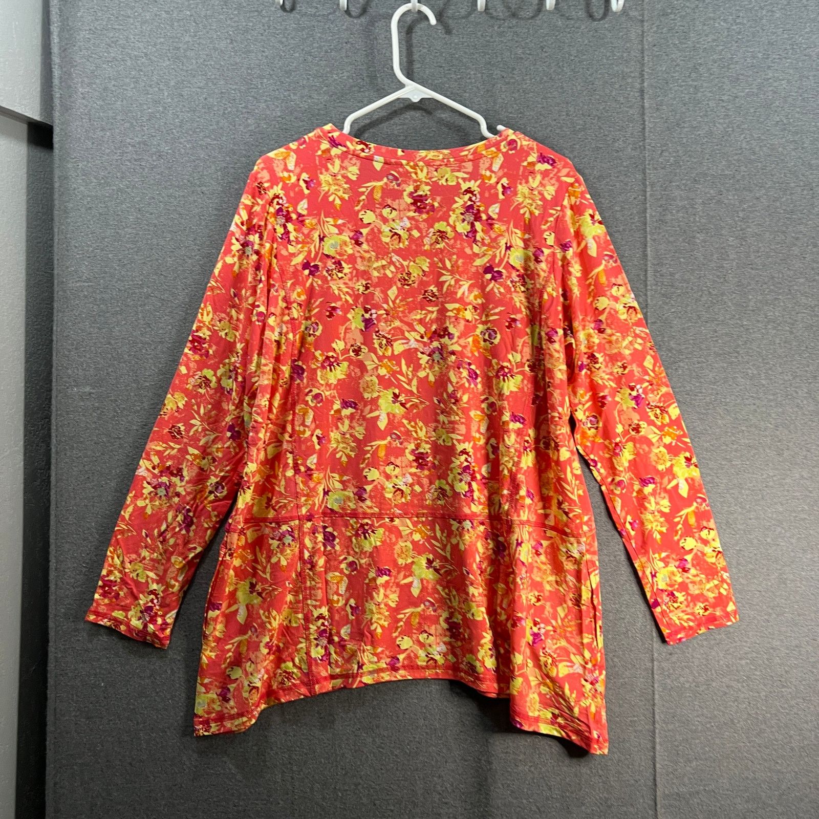 Other LOGO by Lori Goldstein Printed Rayon Top Size L / US 10 / IT 46 - 2 Thumbnail