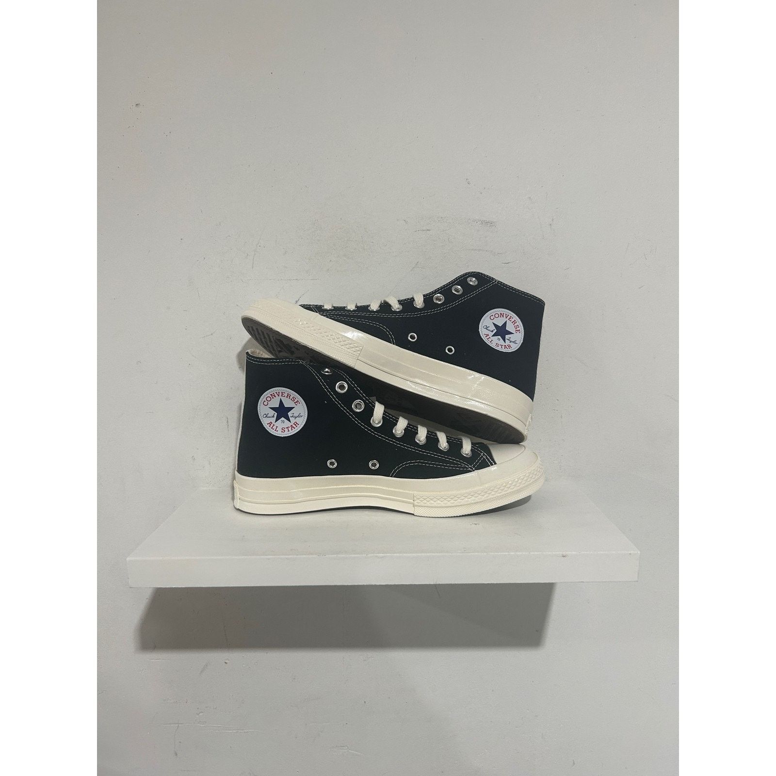 Converse CONVERSE CHUCK 70 HI CDG PLAY SINGLE HEART BLACK SIZE 9 NEW Size US 9 / EU 42 - 2 Thumbnail
