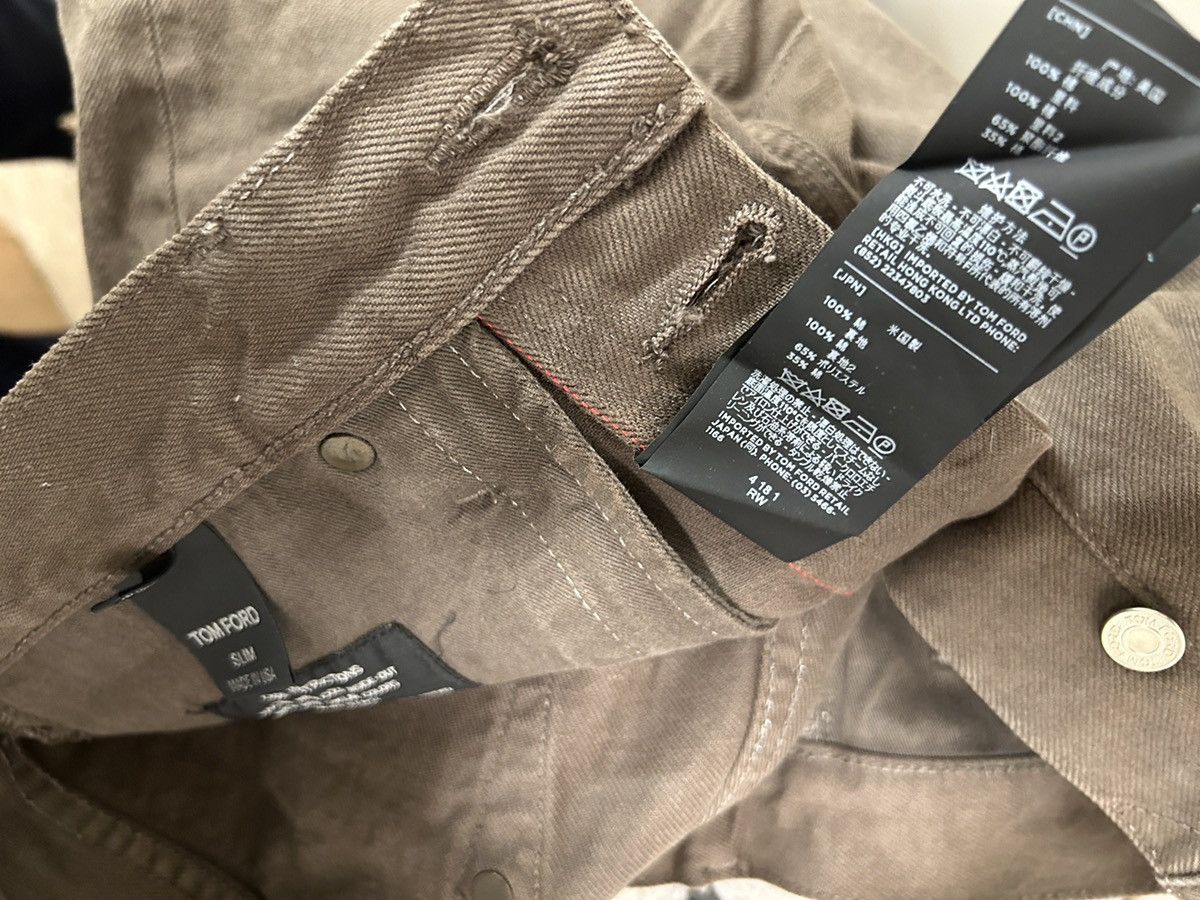 Tom Ford Tom Ford SLIM SELVAGE BULL DENIM JEANS size 32 TFD001 BRj02 Size US 32 / EU 48 - 4 Thumbnail