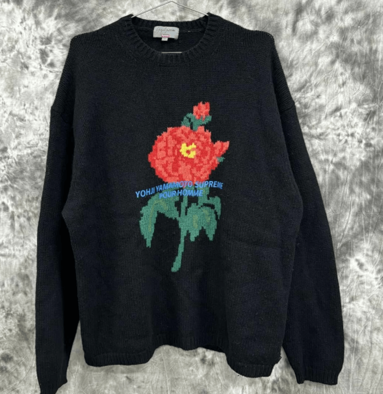Yamamoto Supreme Supreme Flower Sweater Supreme Yohji Yamamoto