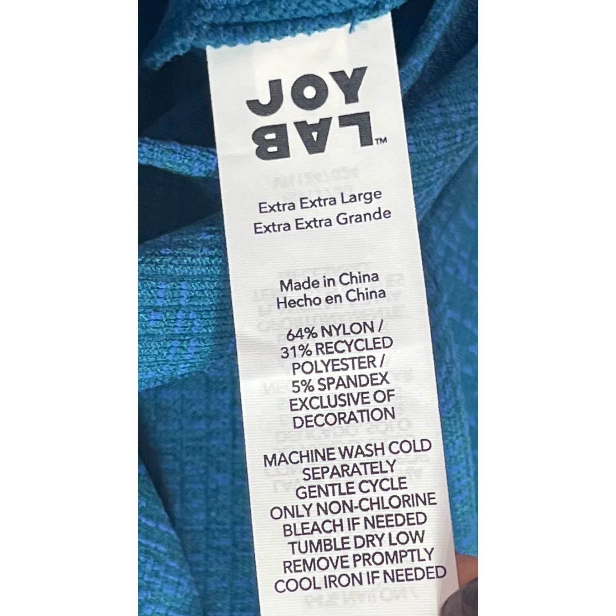 Other JoyLab - Women's Wear 2 Ways Long Sleeve Crop Top - Blue - X Size XXL / US 16-18 / IT 52-54 - 10 Thumbnail