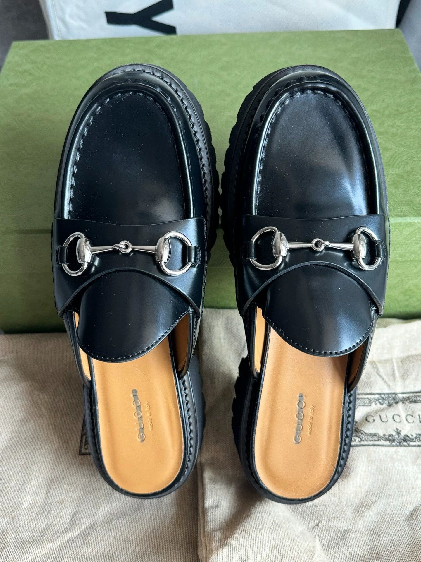 Gucci Gucci Women's Horsebit Platform Loafer Slide 38 (Fits 37) Size US 7.5 / IT 37.5 - 6 Thumbnail