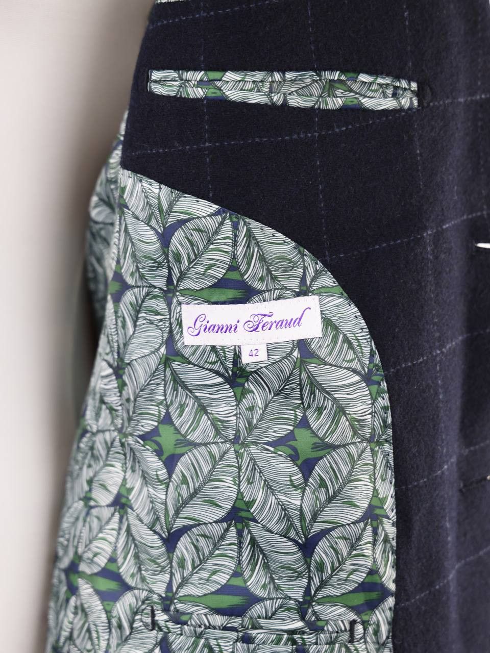 Gianni Feraud GIANNI FERAUD Checked wool blazer jacket Size 42R - 8 Thumbnail