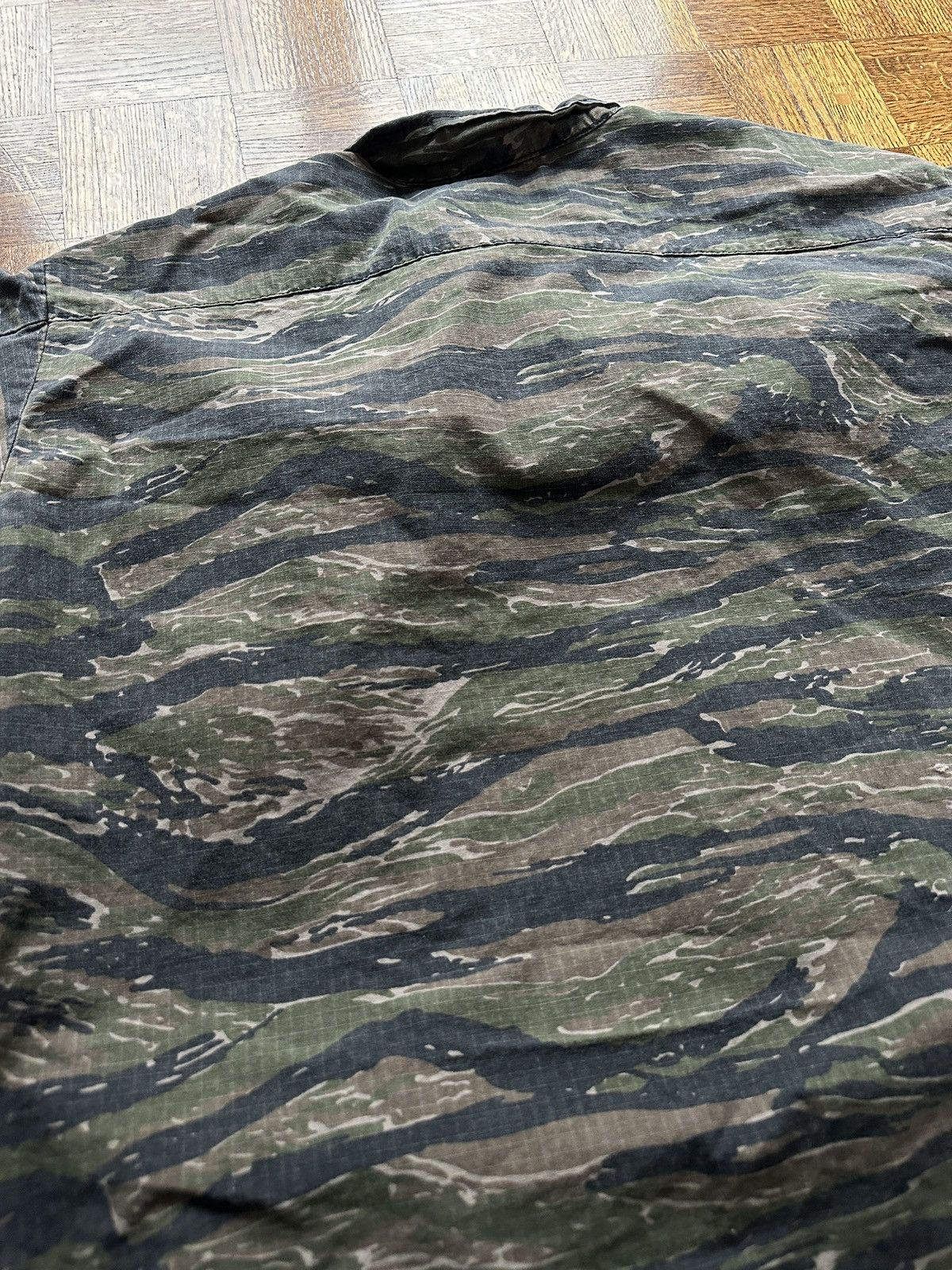 Vintage Rothco Tiger Stripe Slant Pocket Ripstop Shirt Size US XXL / EU 58 / 5 - 7 Thumbnail