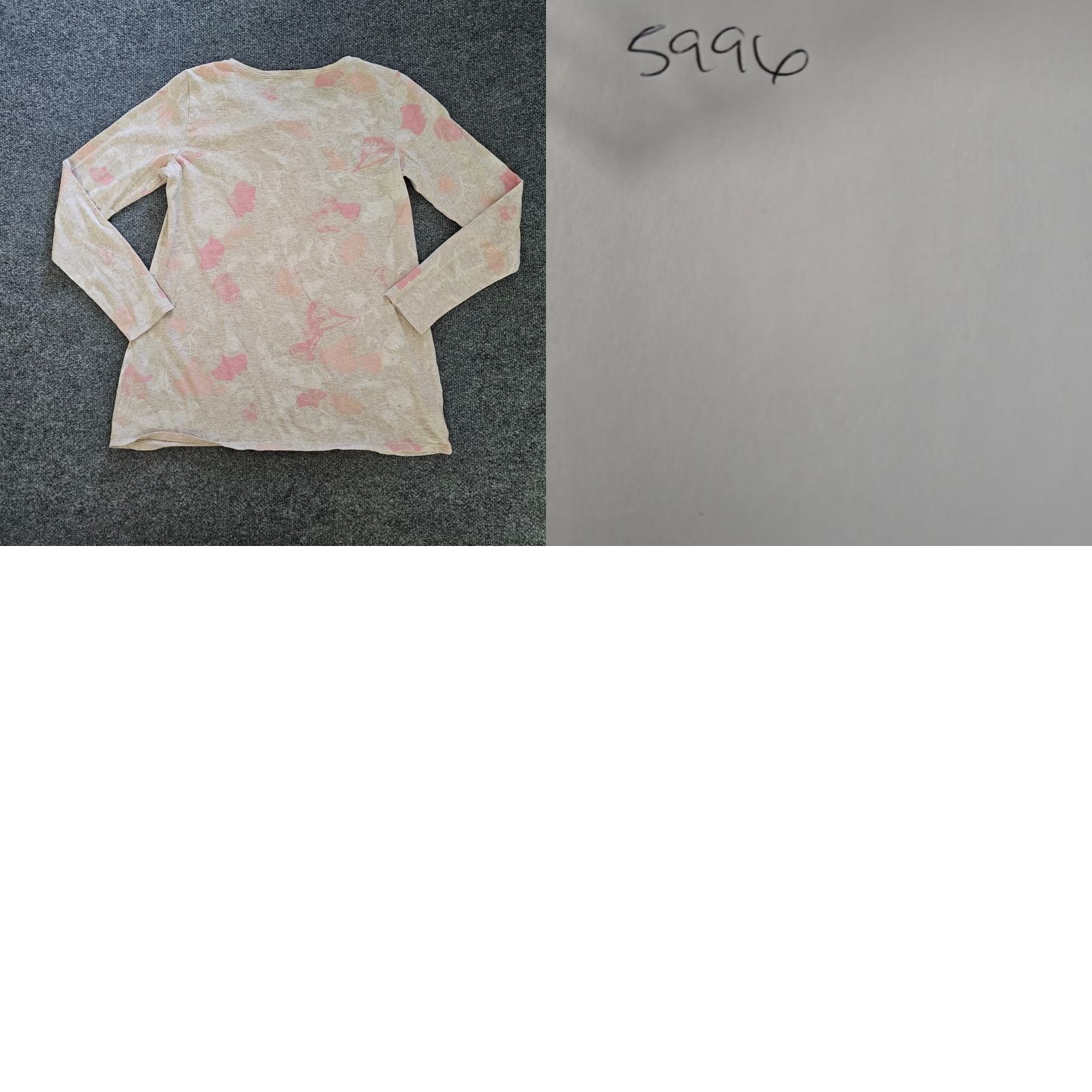J. Jill J Jill Pure Jill Top Womens XS Beige Pink Long Sleeve Crew Neck Stretch Casual Shirt Size XS / US 0-2 / IT 36-38 - 8 Thumbnail