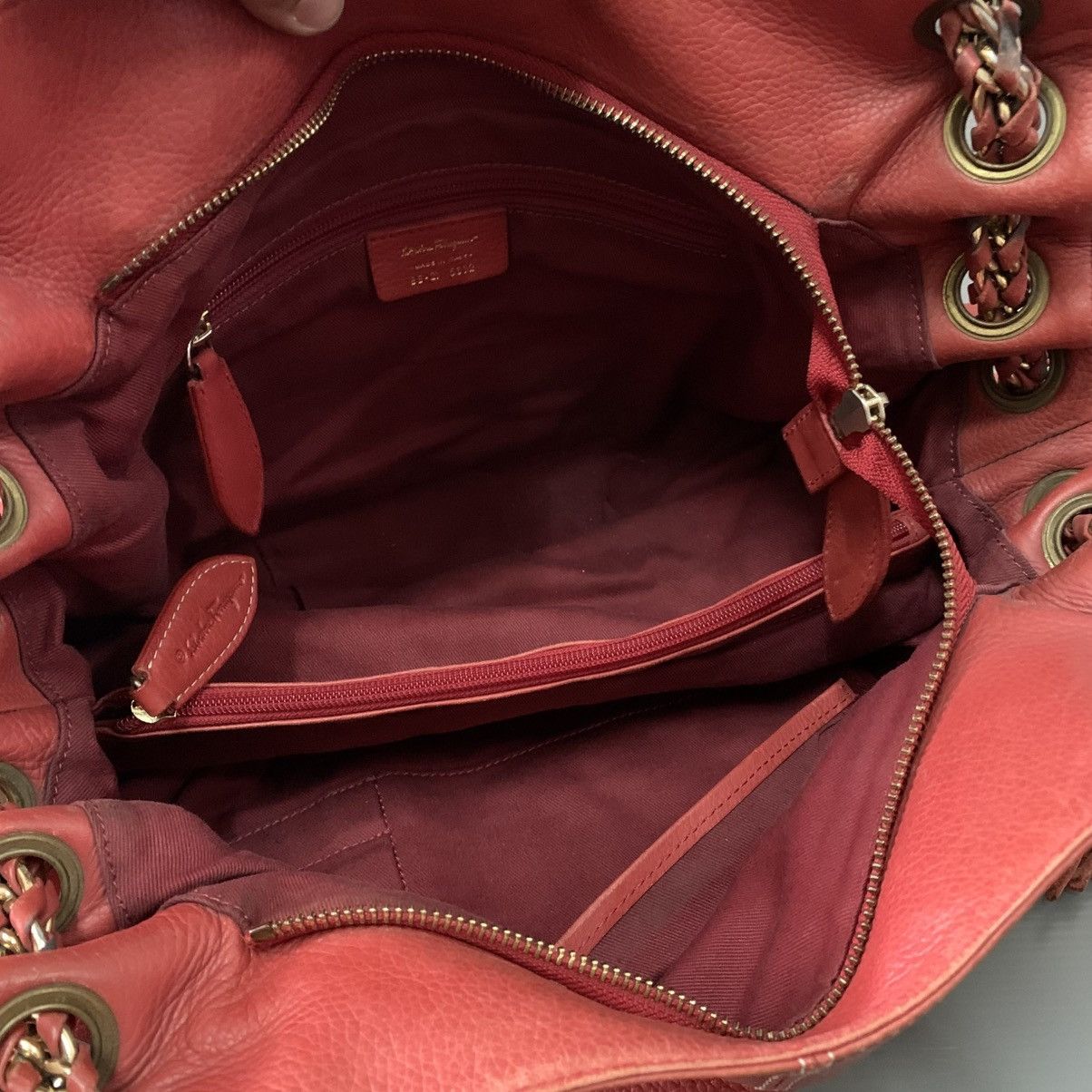 Salvatore Ferragamo Salvatore Ferragamo Red Shoulder Bag Size ONE SIZE - 15 Thumbnail