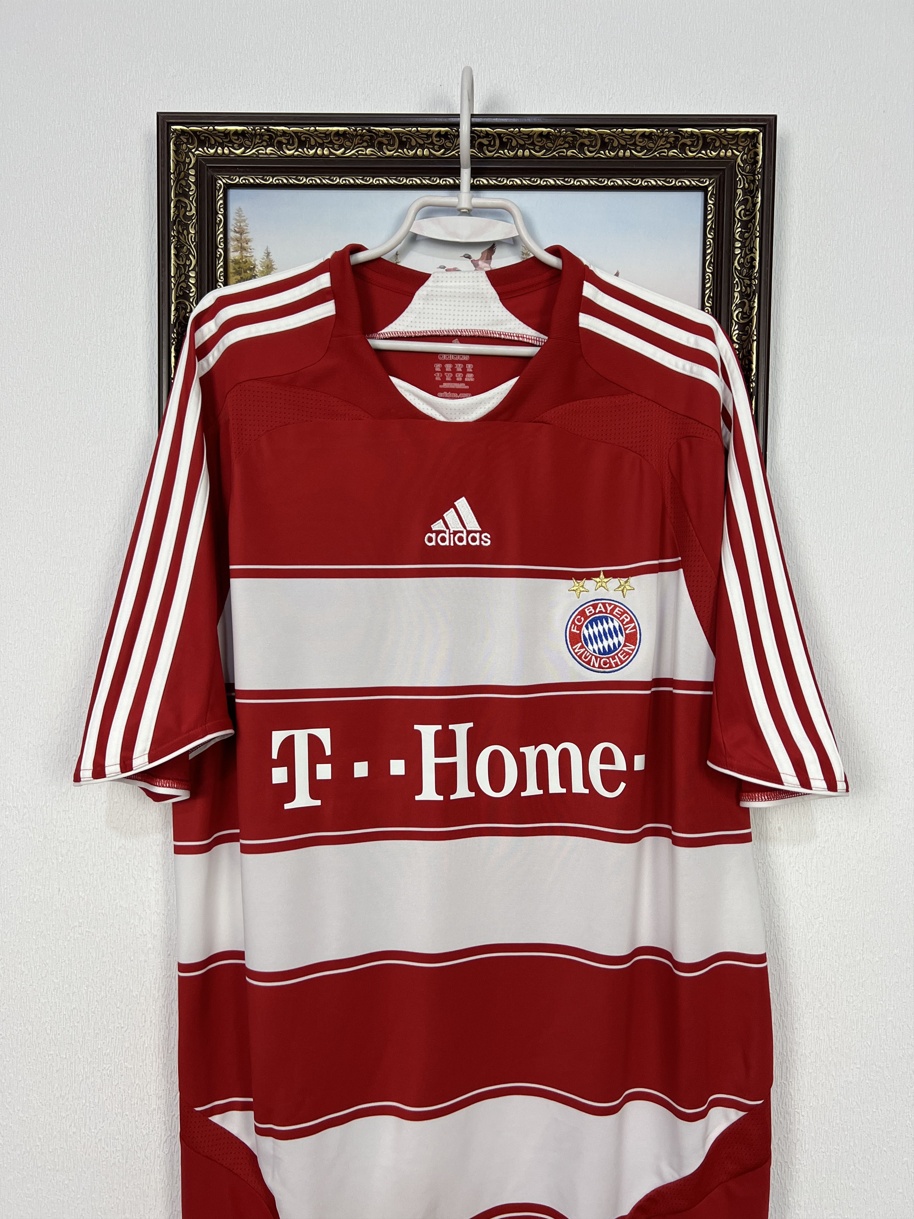 Adidas Bayern Munich Home football shirt 2007 Soccer Adidas Jersey Size US XXL / EU 58 / 5 - 2 Thumbnail