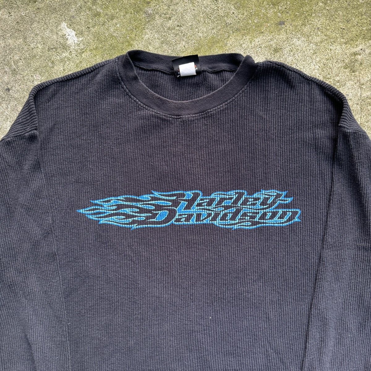 Harley Davidson VINTAGE HARLEY DAVIDSON FLAME LOGO THERMAL LONGSLEEVE NYC XL Size US XL / EU 56 / 4 - 3 Thumbnail