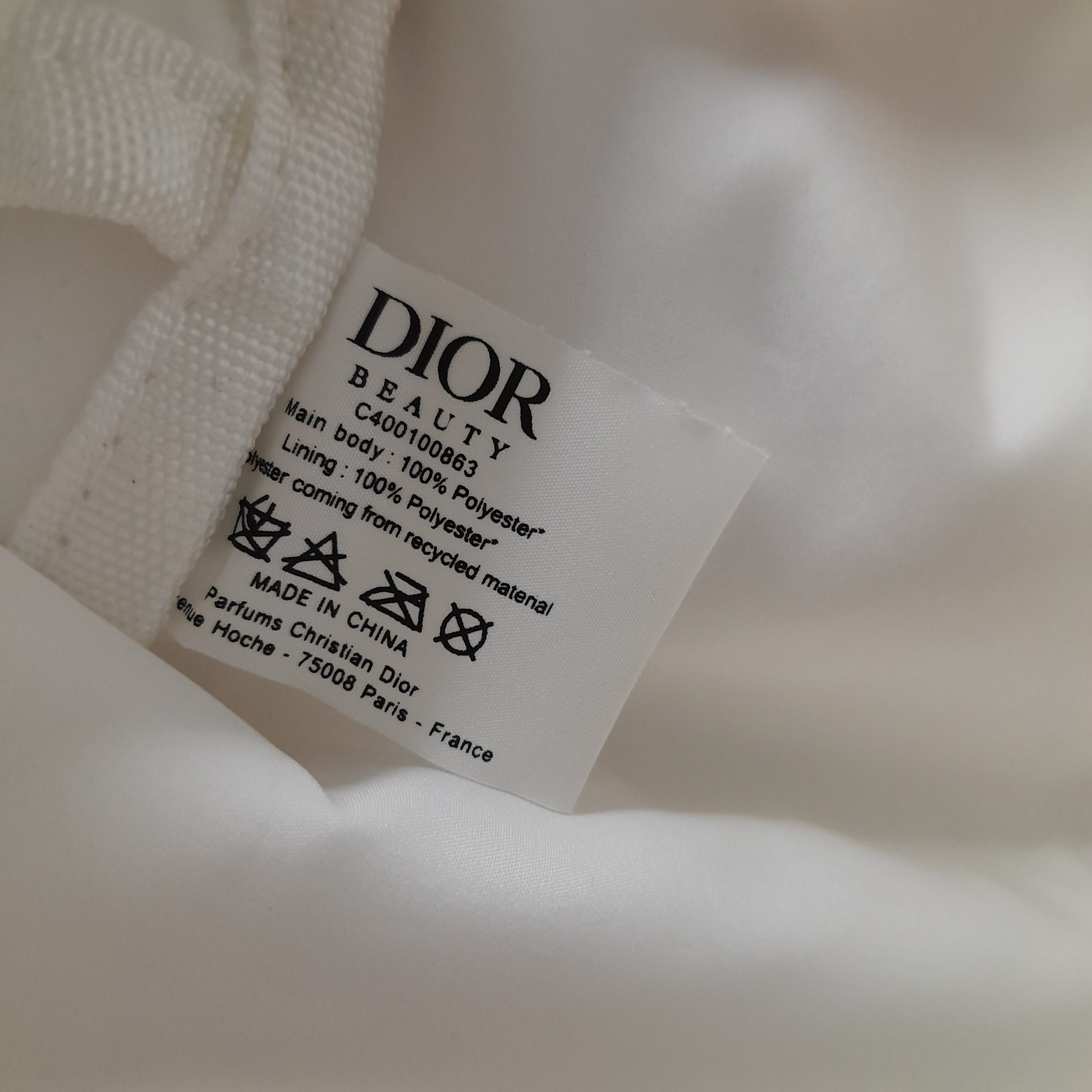 Dior Miss Dior White Canvas Make-Up Bag Size ONE SIZE - 5 Thumbnail