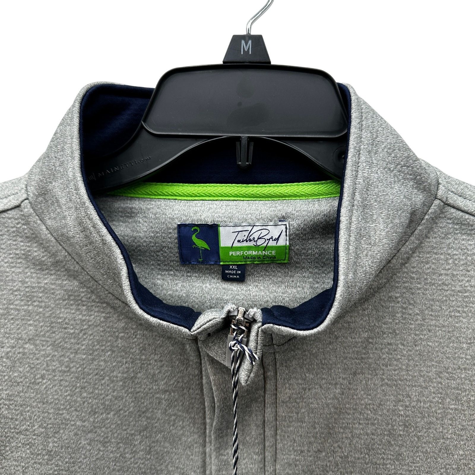 Tailorbyrd TaylorByrd Size XXL Grey Half Zip Active Fleece Long Sleeve Size US XXL / EU 58 / 5 - 3 Thumbnail
