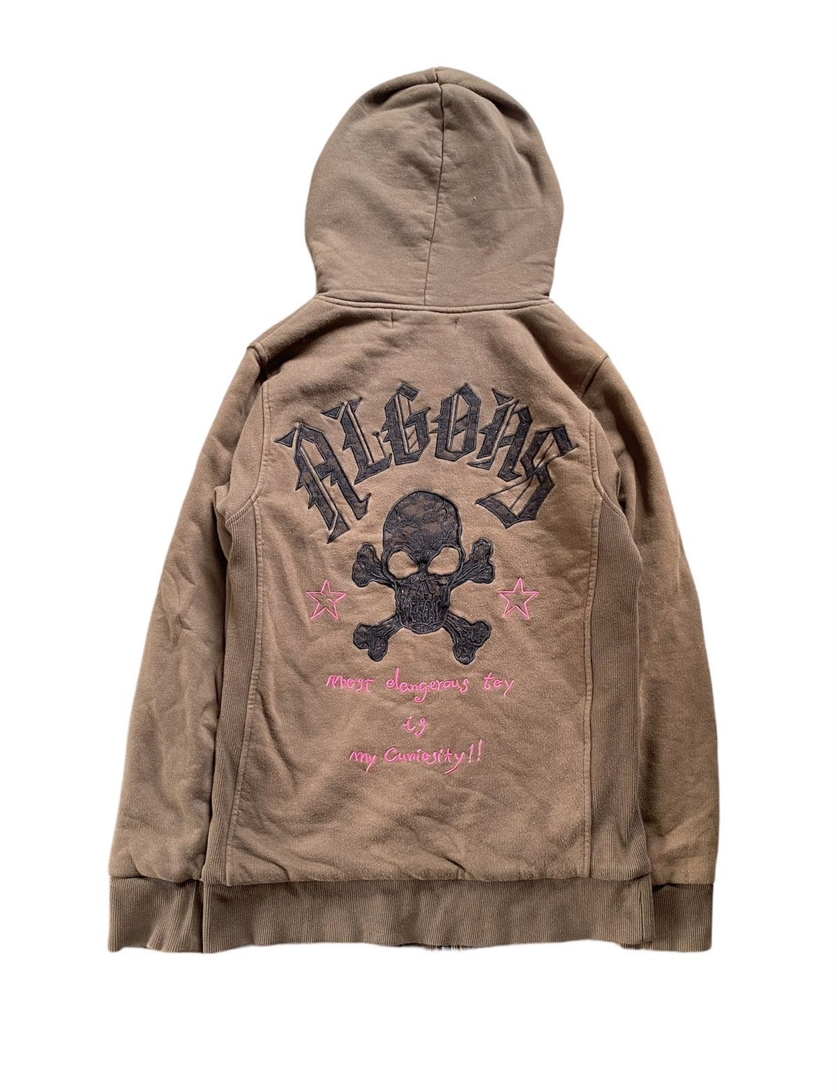 Japanese Brand Vtg Algonquins Japanese Punk Skull and poem padded hoodie Size M / US 6-8 / IT 42-44 - 1 Thumbnail