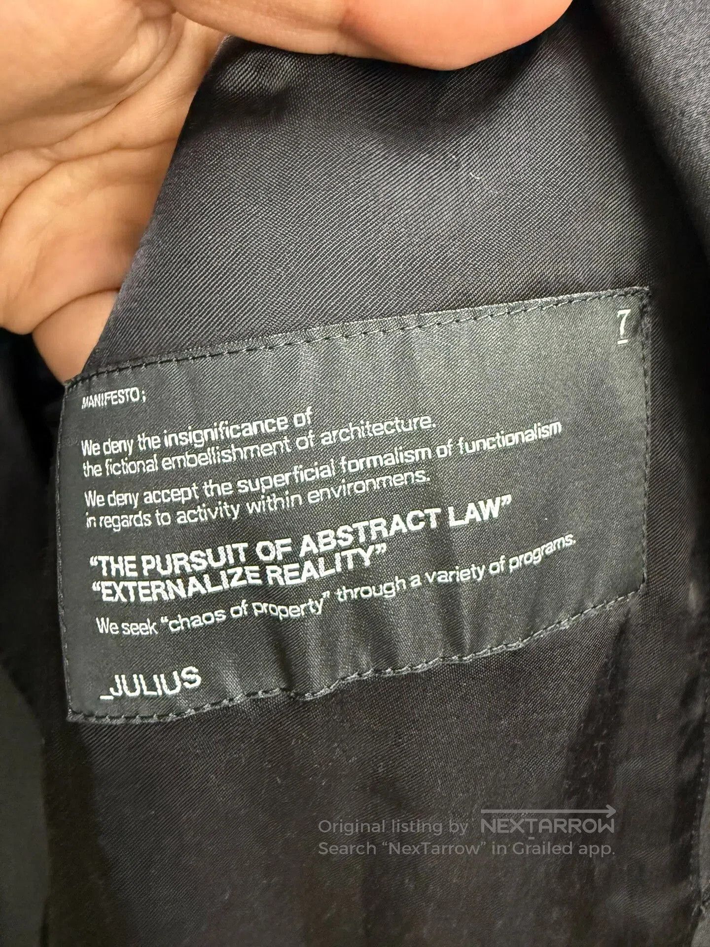Julius Julius 7 Deconstructed Wool Silk Suit. Size US L / EU 52-54 / 3 - 7 Thumbnail