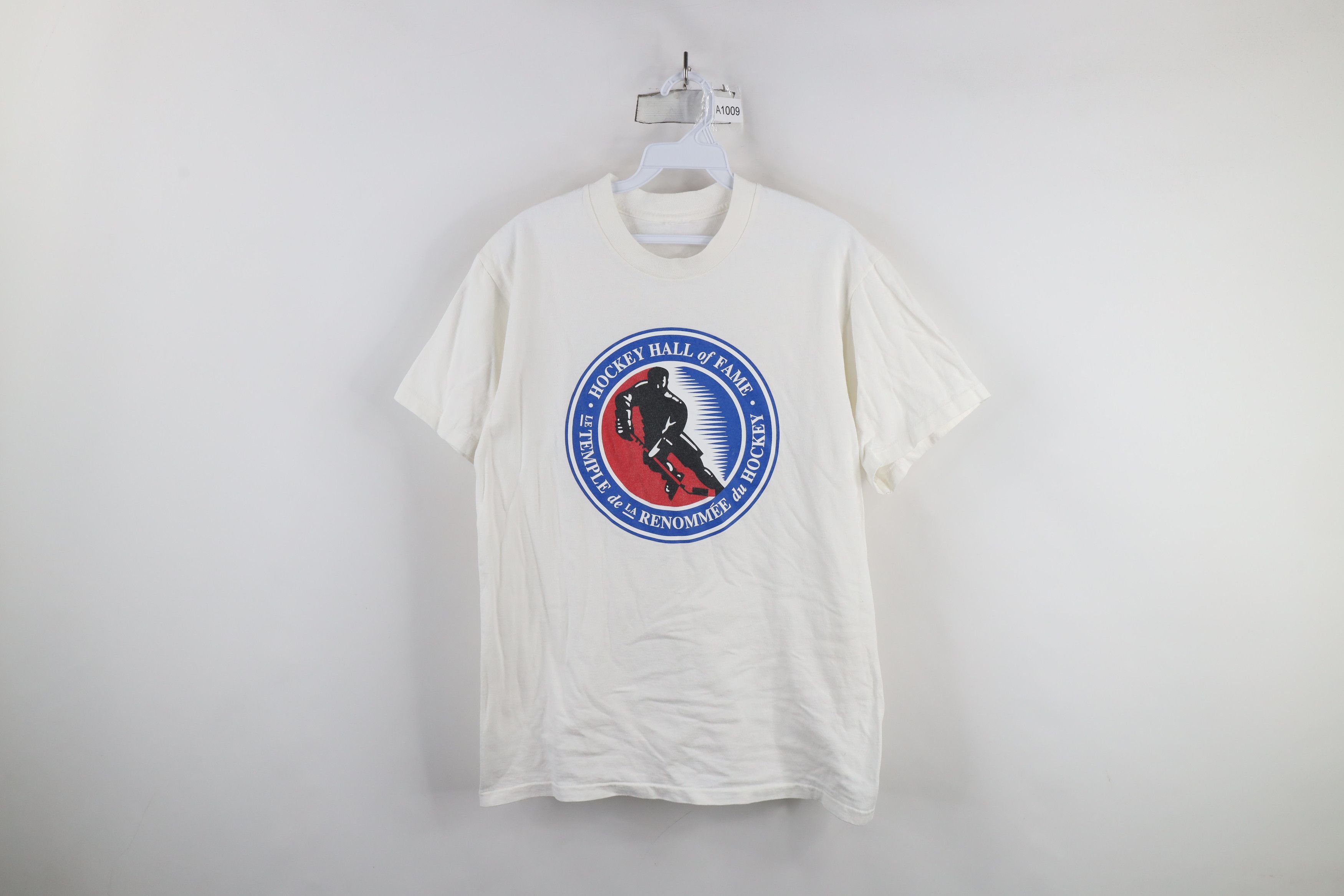 Vintage Vintage 90s Hockey Hall of Fame Short Sleeve T-Shirt White Size US M / EU 48-50 / 2 - 1 Thumbnail