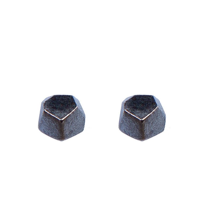 Jewelry Dark Earrings One Pairs Chrome Jewelry Size ONE SIZE - 6 Thumbnail