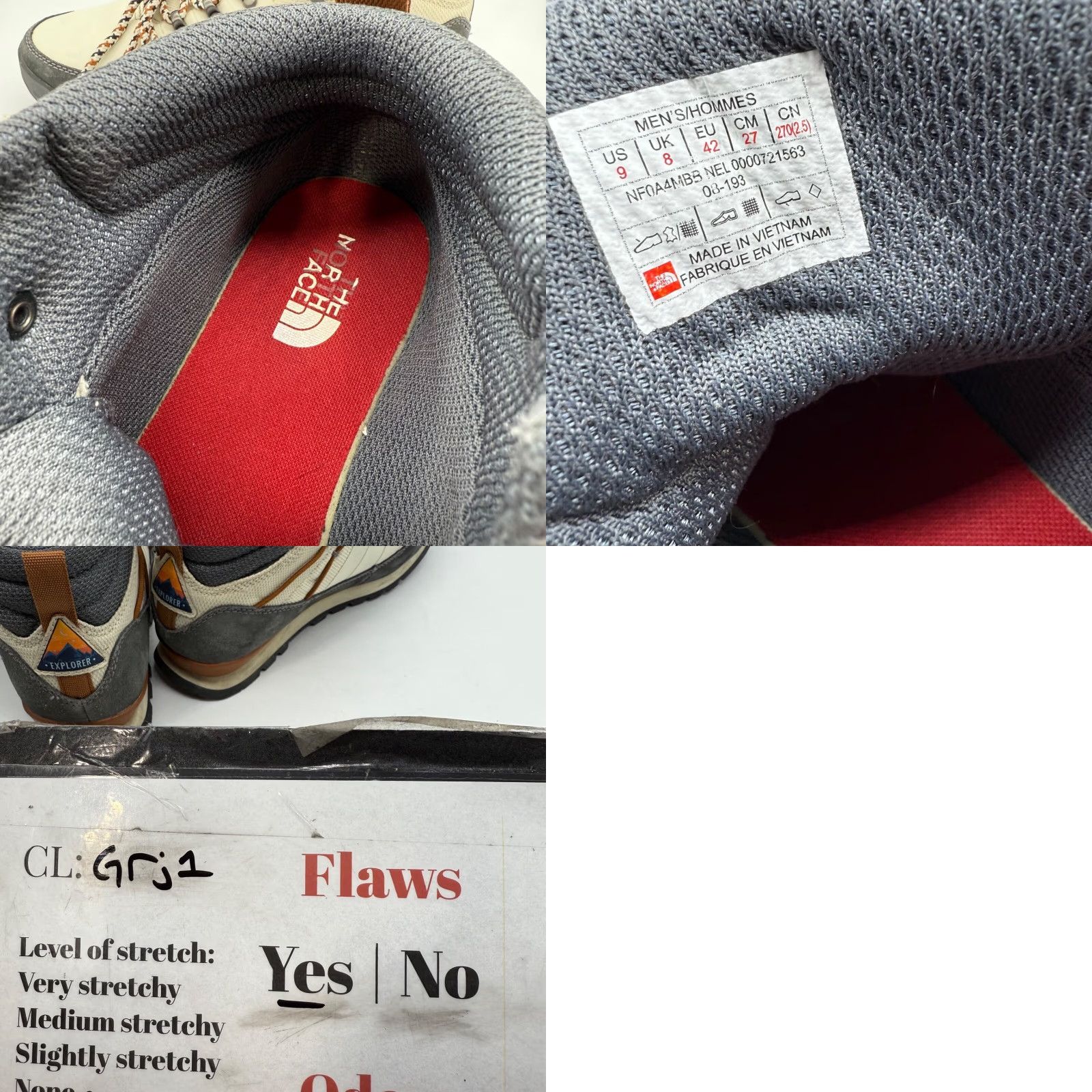 The North Face Vtg The North Face Back to Berkeley Mens Waterproof Hiking Boots Sz 9 Ivory/Gray Size US 9 / EU 42 - 9 Thumbnail