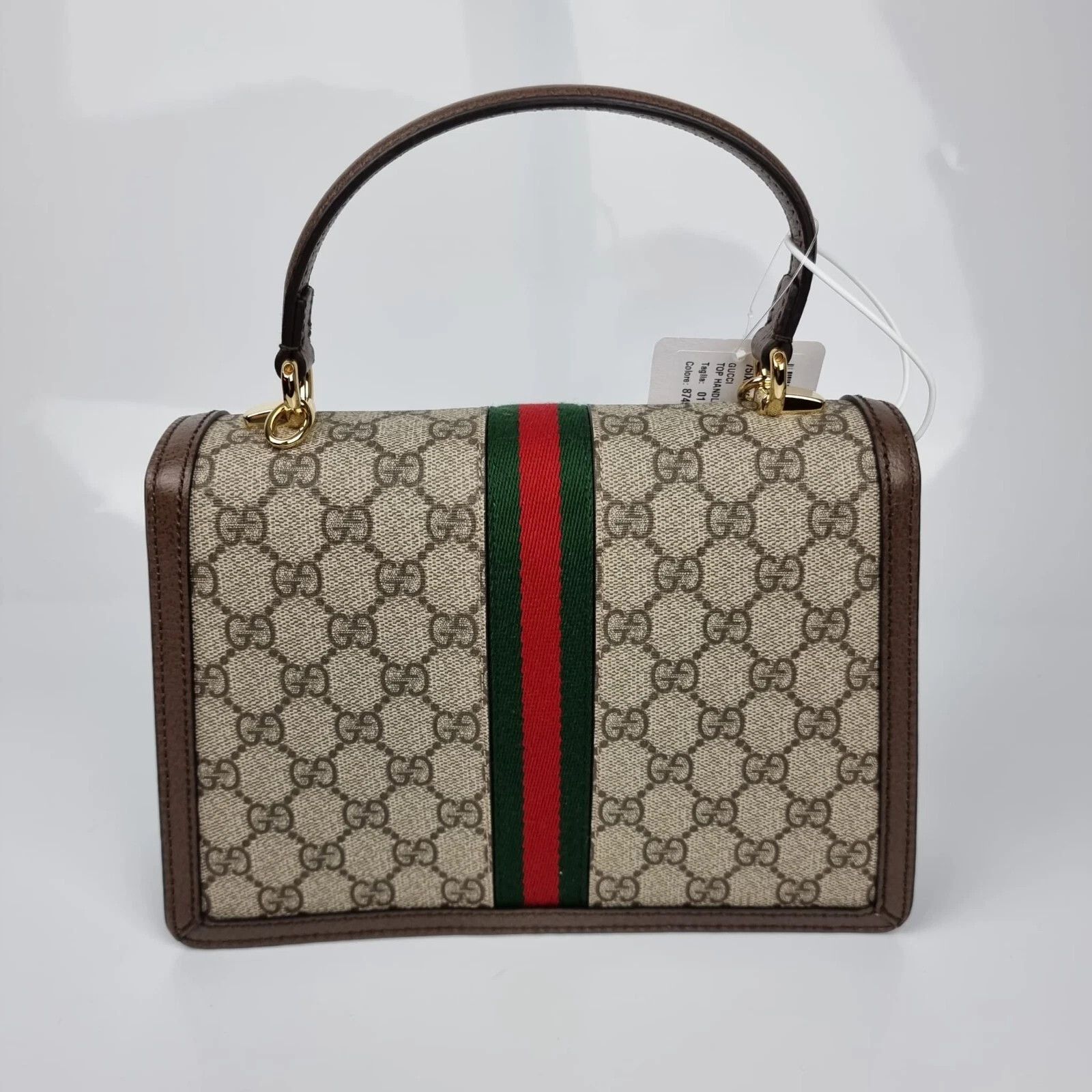 Gucci GUCCI Medium Ophidia GG Ebony Top Handle Bag New Size ONE SIZE - 4 Thumbnail
