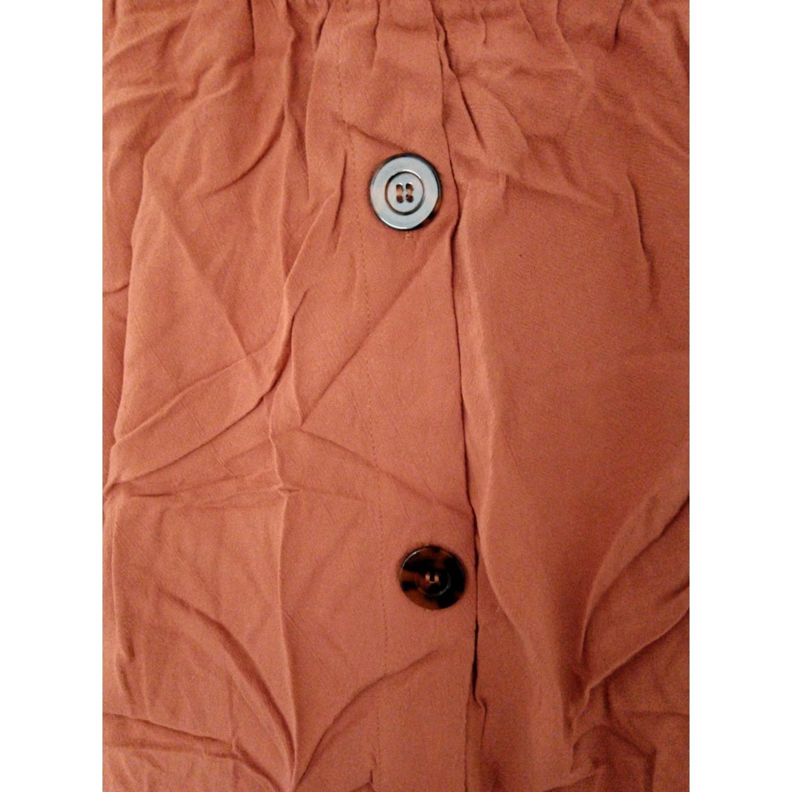 Vintage Toluca Women's Clay Elastic Waist Pull Up Midi Linen Skirt Size XXXL Size 40" / US 18 - 6 Thumbnail