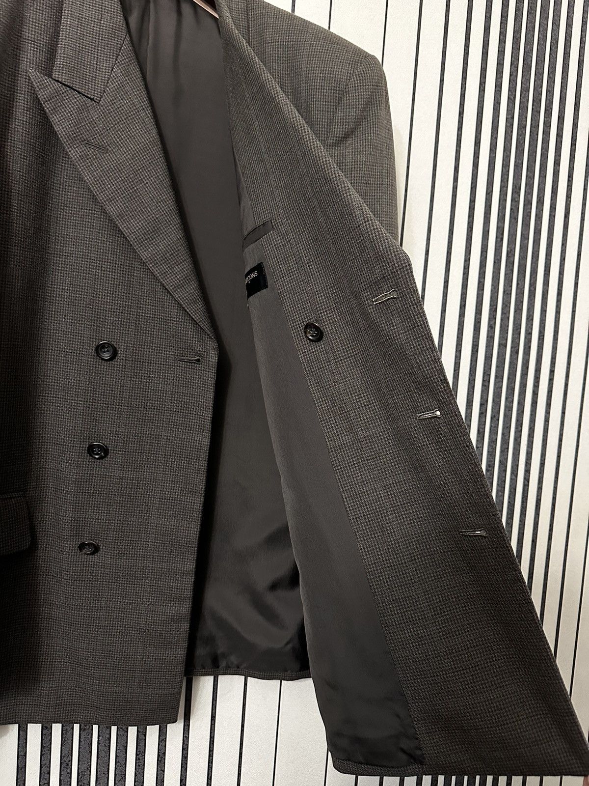 Comme des Garcons A/W89 Comme des Garcons Plaid Brown/Gray Luxury Wool Suit Size 48R - 13 Thumbnail