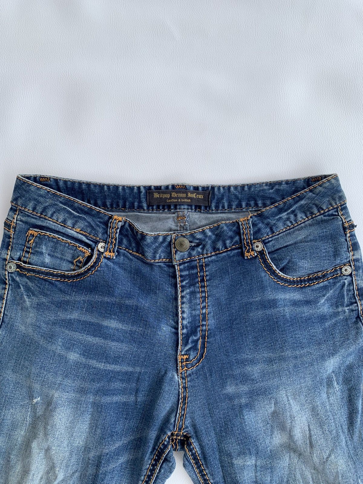 Japanese Brand Britpop Denim InCrux Japanese Basic Jeans Size US 33 - 5 Thumbnail