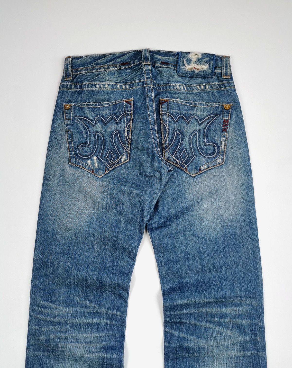 Mek Denim Mek Denim Tribal M Malibu Distressed Jeans Size US 32 / EU 48 - 1 Thumbnail