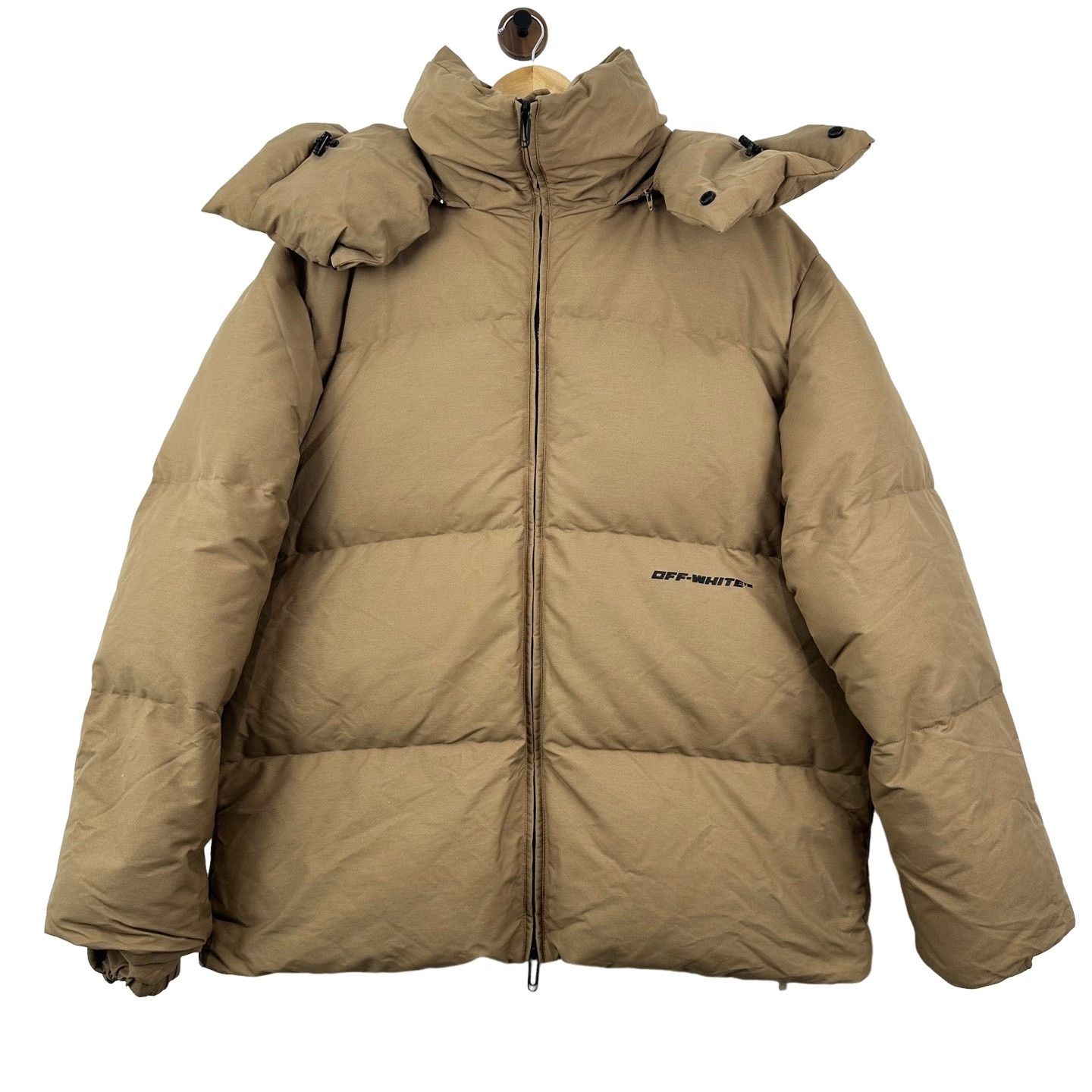 Off-White Off-White Logo Print Puffer Jacket Size L Size US L / EU 52-54 / 3 - 1 Thumbnail