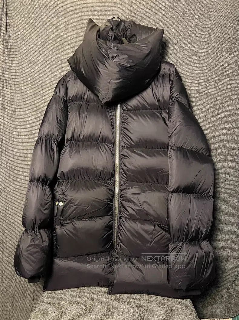 Rick Owens Rick Owens Scarf Puffer Jacket Zip-up Jacket Size US S / EU 44-46 / 1 - 1 Thumbnail