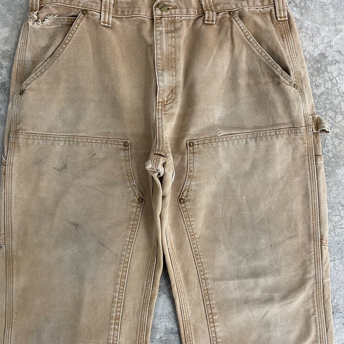 Carhartt VTG Carhartt Double Knee Faded Distressed Carpenter Pants Size US 37 - 10 Thumbnail